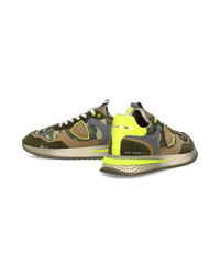 philippe-model-olympique-herren-sneaker-military-gr-n-gelb image 4