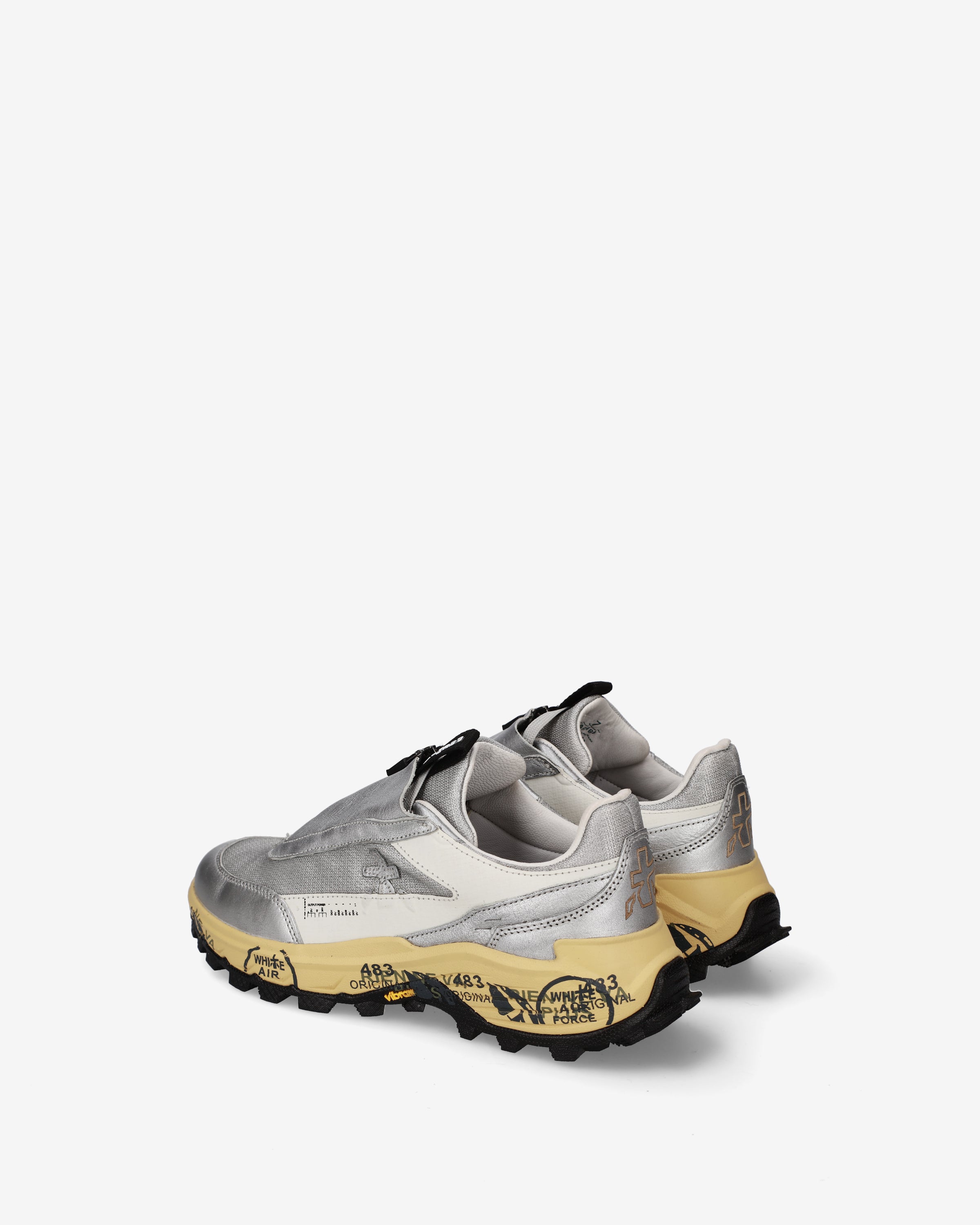 premiata-sciliard-499-sneaker-damen-silber-mit-front-zip image 5