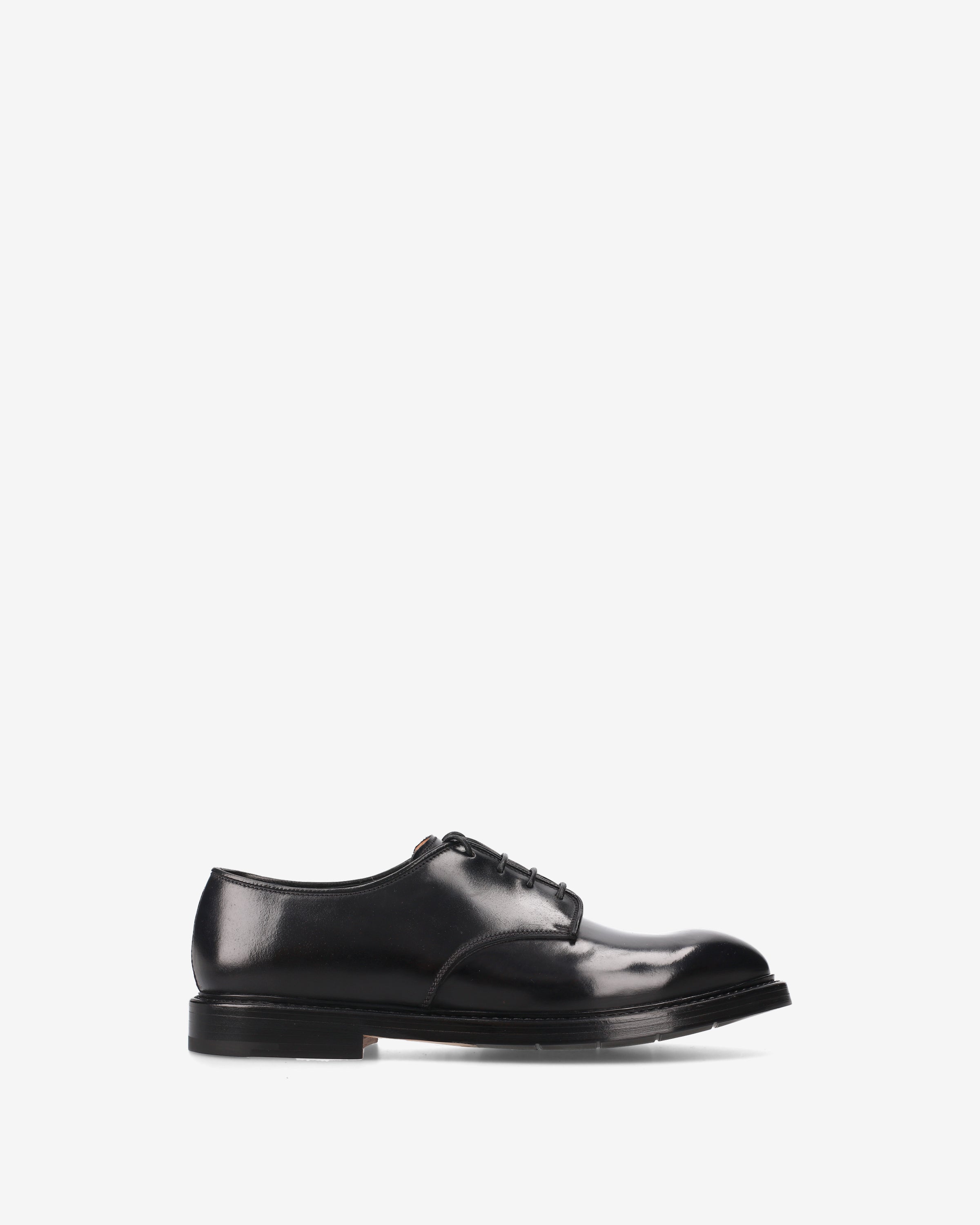 premiata-derby-schuhe-herren-schwarz-leder-made-in-italy image 1