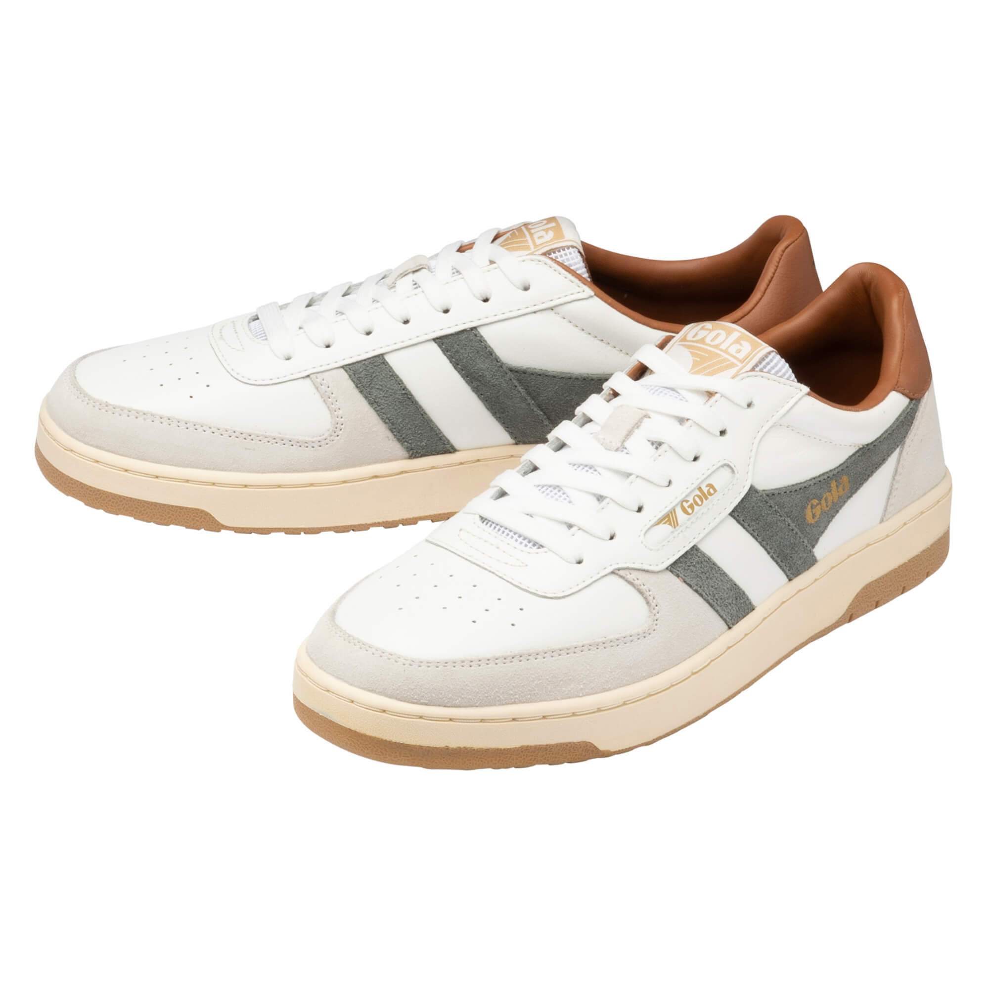 gola-hawk-herren-sneaker-wei-nadelholz-umbra-leder-court image 3