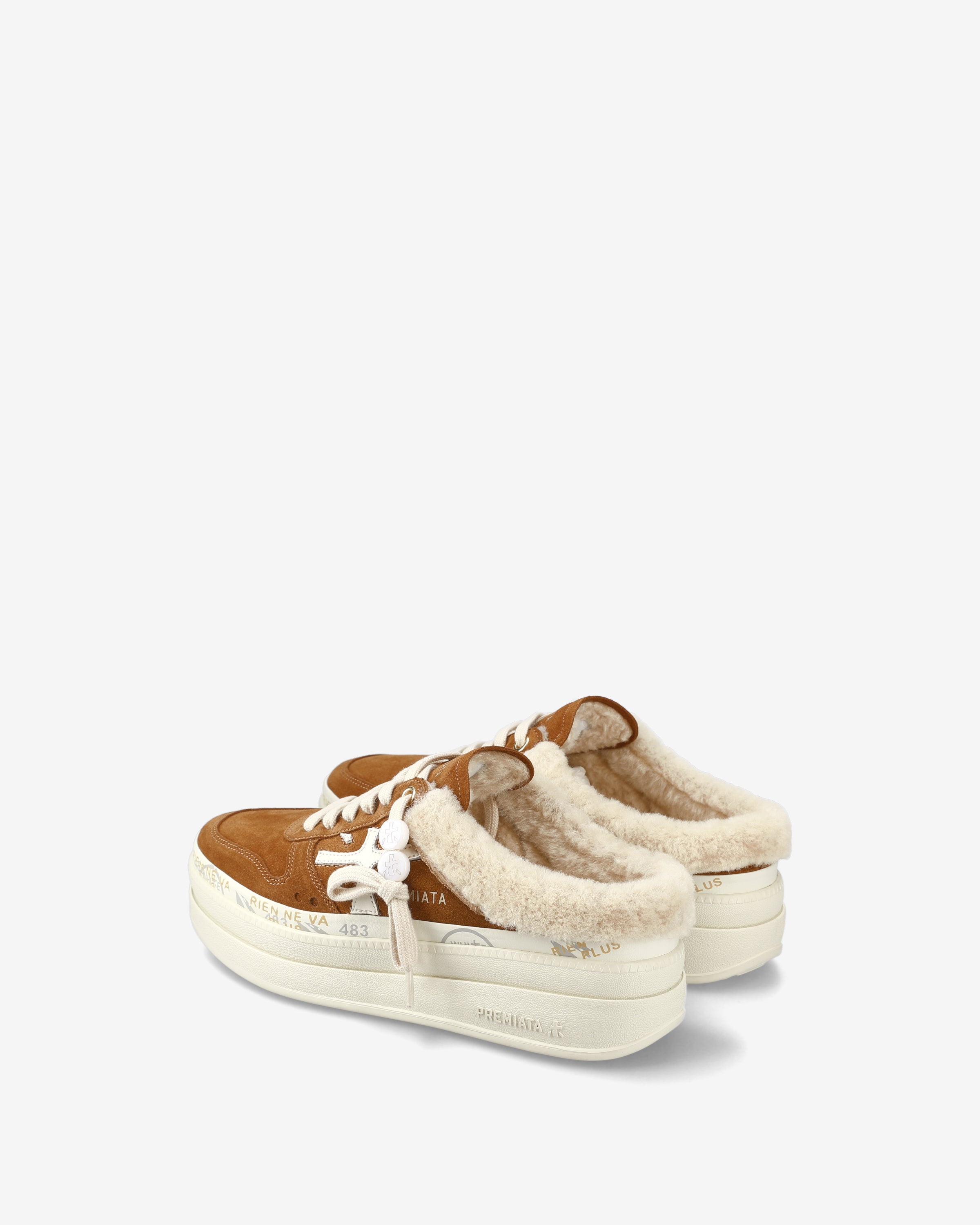 premiata-micol-7016m-damen-platform-sneaker-cognac image 5