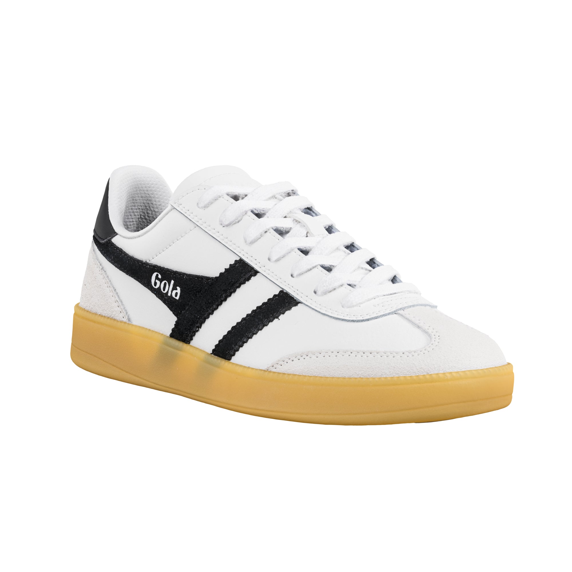gola-viper-leder-damen-sneaker-heritage-t-toe-wei-schwarz image 2
