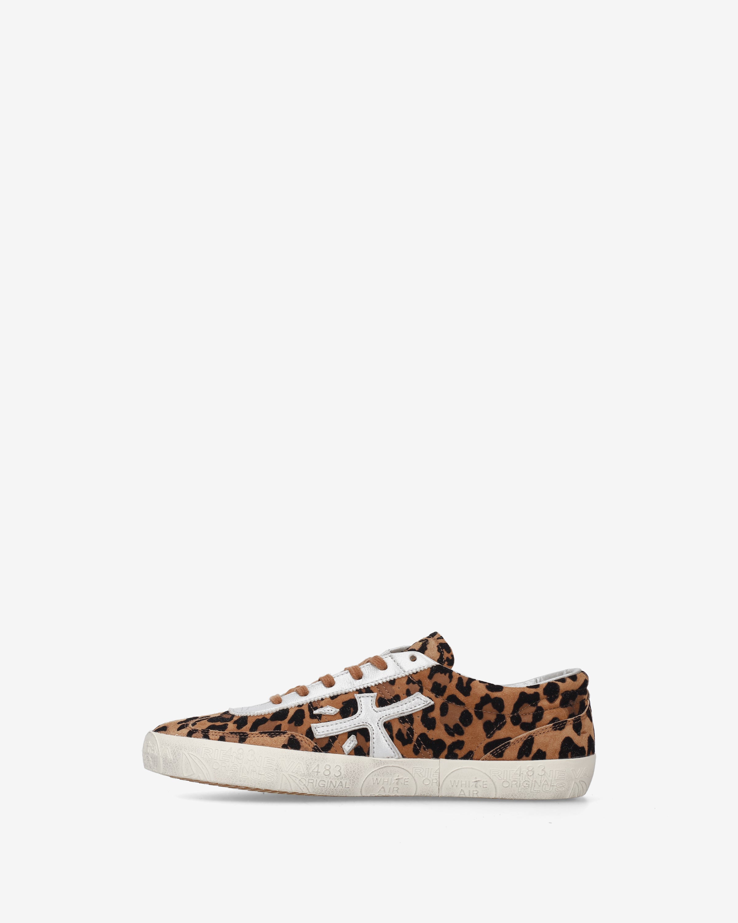 premiata-davidd-8604-damen-sneaker-suede-animal-print-beige-schwarz image 3