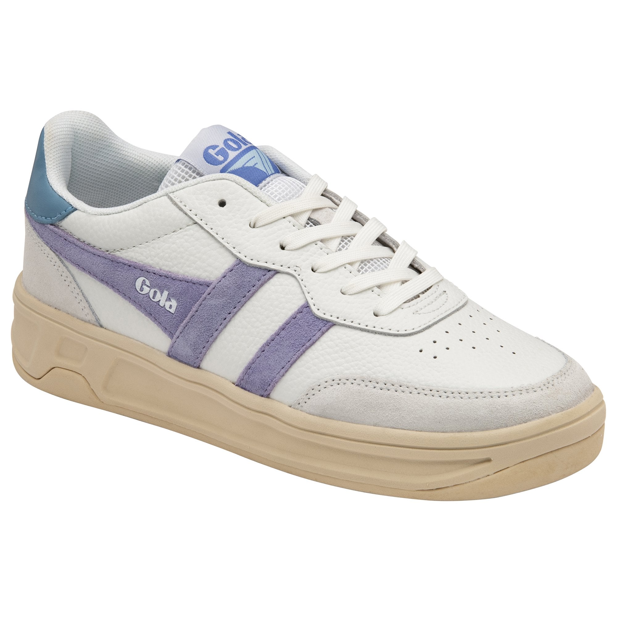 gola-topspin-damen-sneaker-wei-lavendel-eisblau-leder image 2