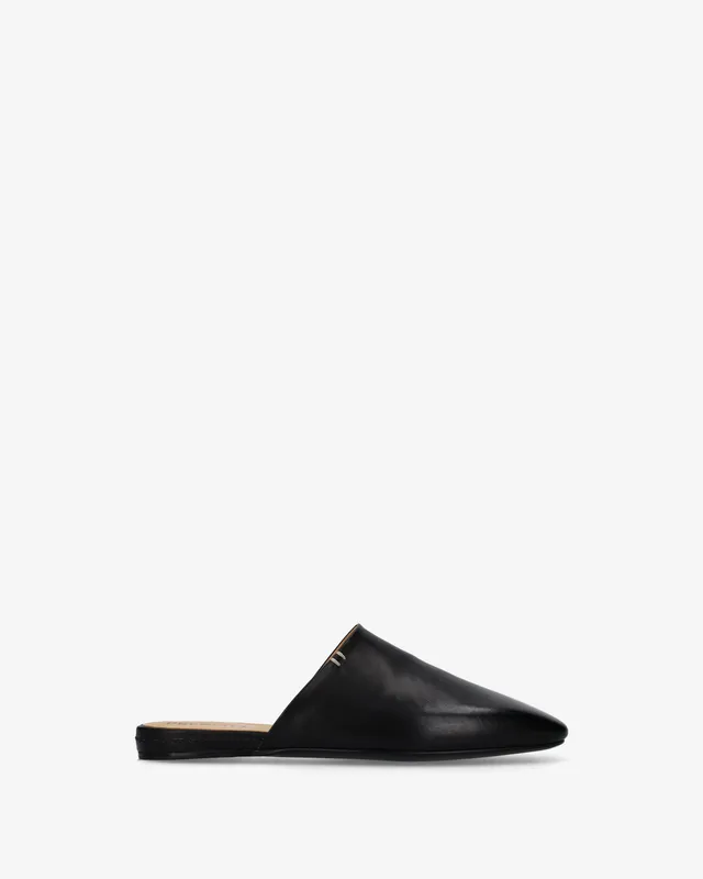 premiata-mules-leder-schwarz-herren-handfinish image 1