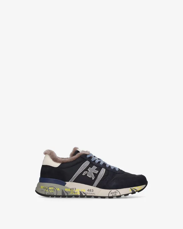 premiata-lander-8656m-herren-sneaker-nylon-suede image 1