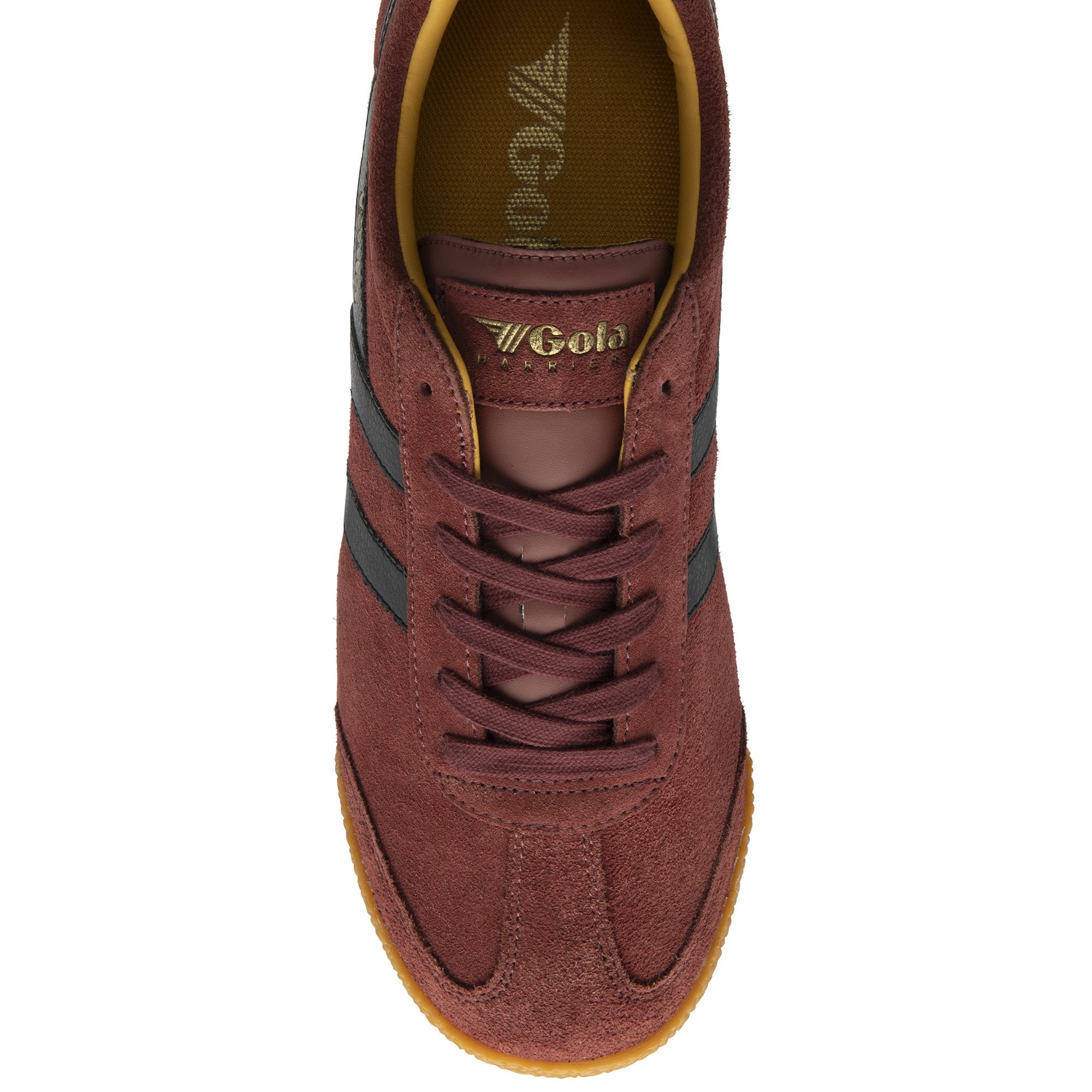 gola-harrier-herren-sneaker-aus-wildleder-ockerrot-schwarz image 5