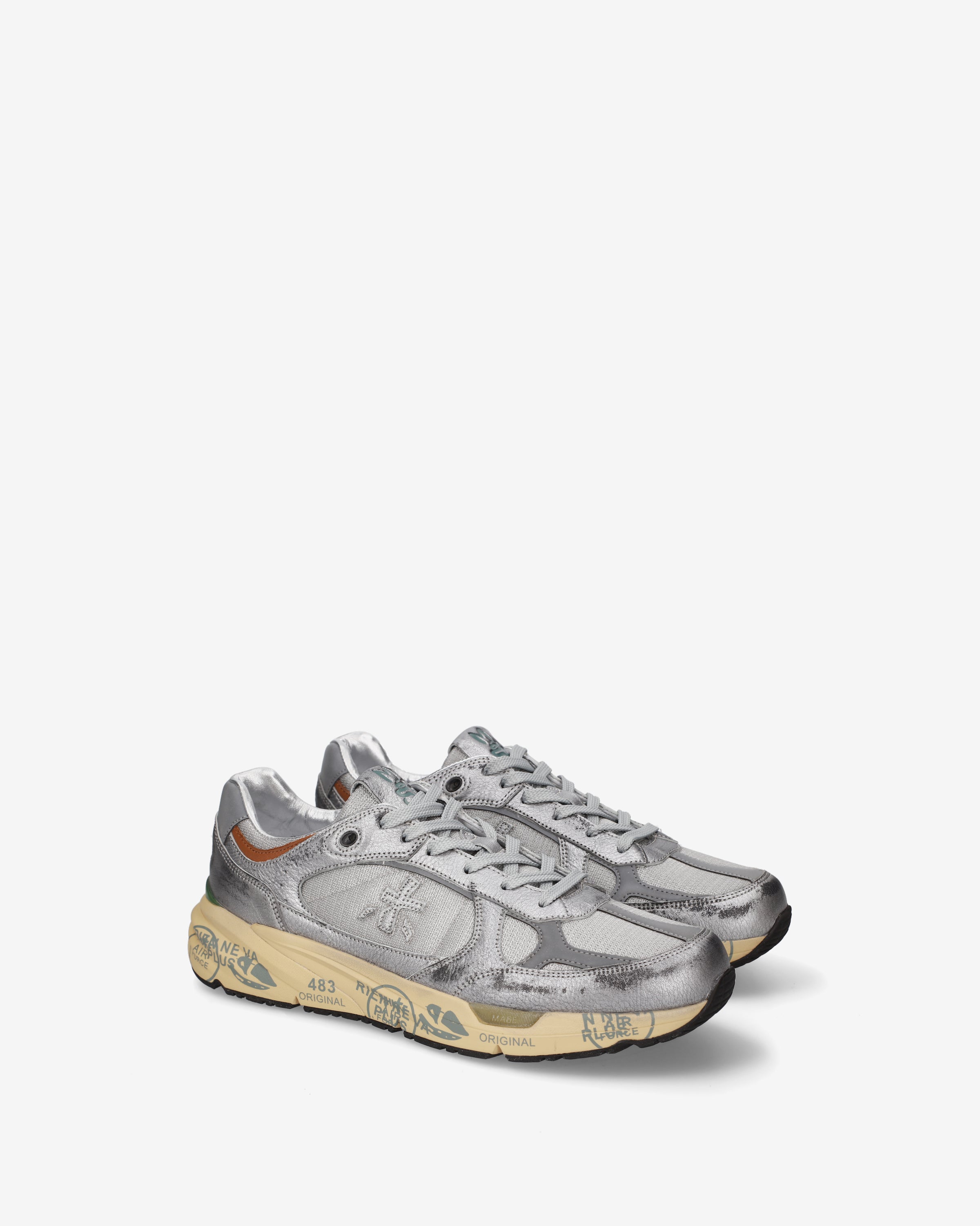 premiata-mase25-8635-sneaker-silber-herren-laminat image 2