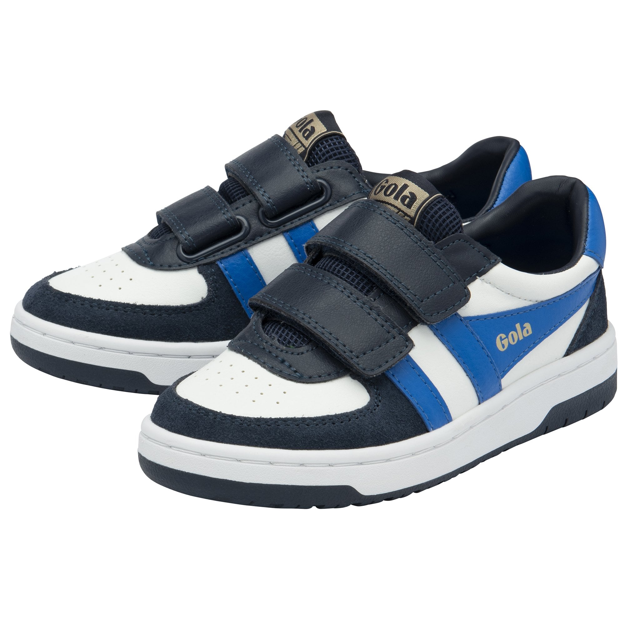gola-hawk-strap-turnschuhe-f-r-kinder-wei-marineblau image 3