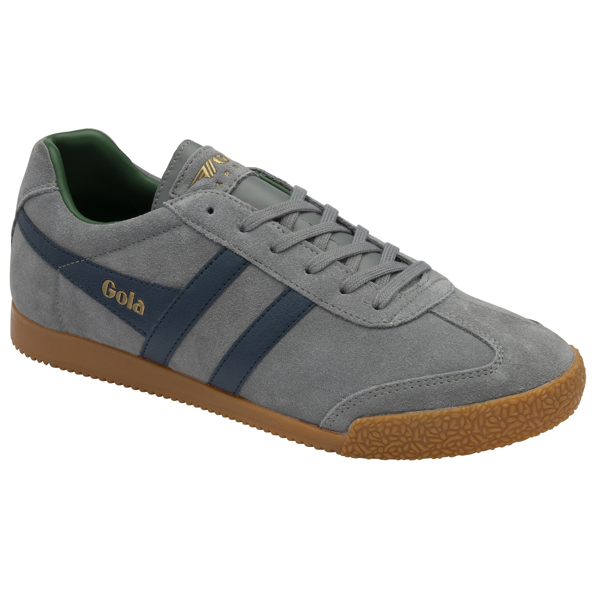 gola-harrier-herren-sneaker-aus-wildleder-asche-marineblau image 2