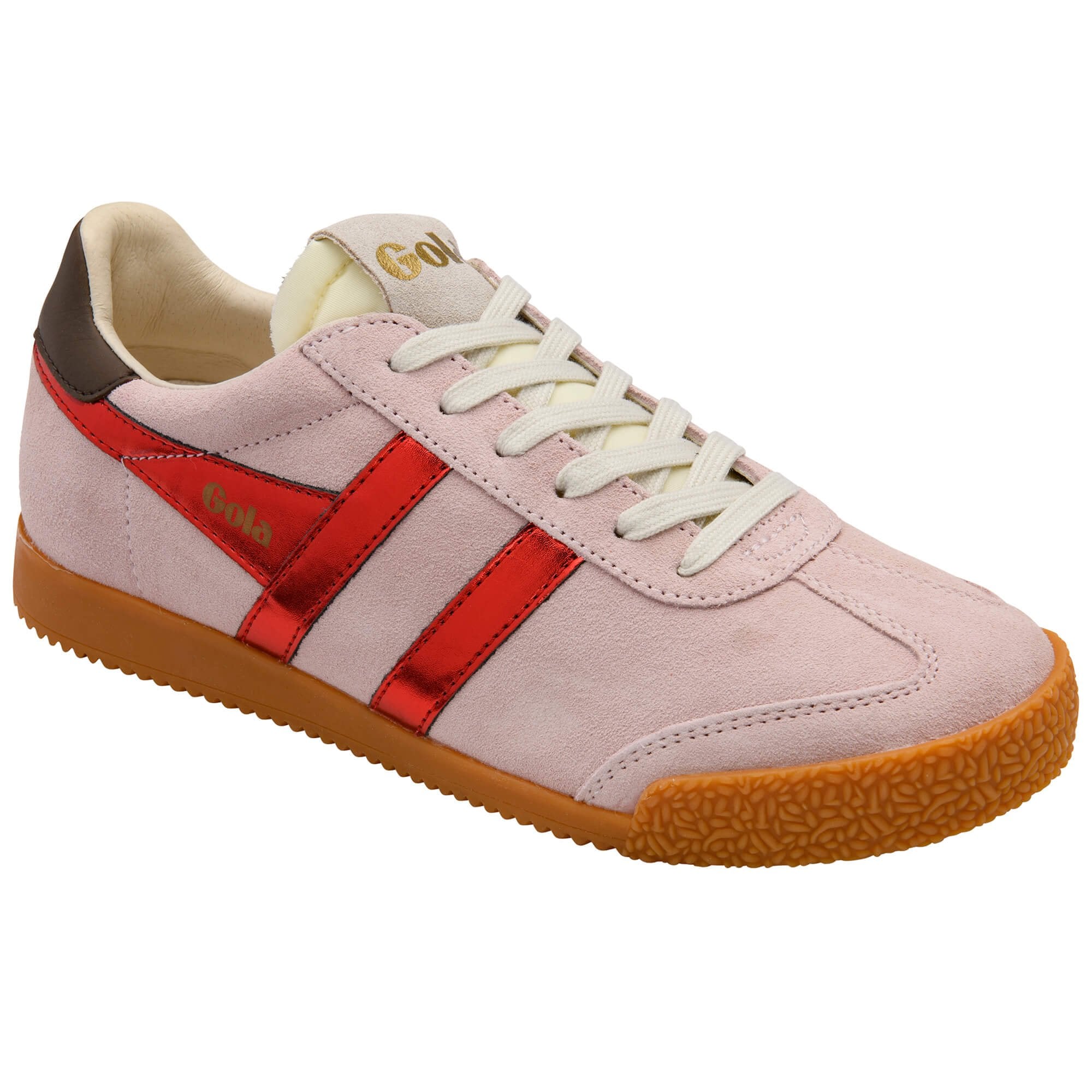gola-elan-glitz-damen-sneaker-rosa-wildleder-metallic-rot image 2