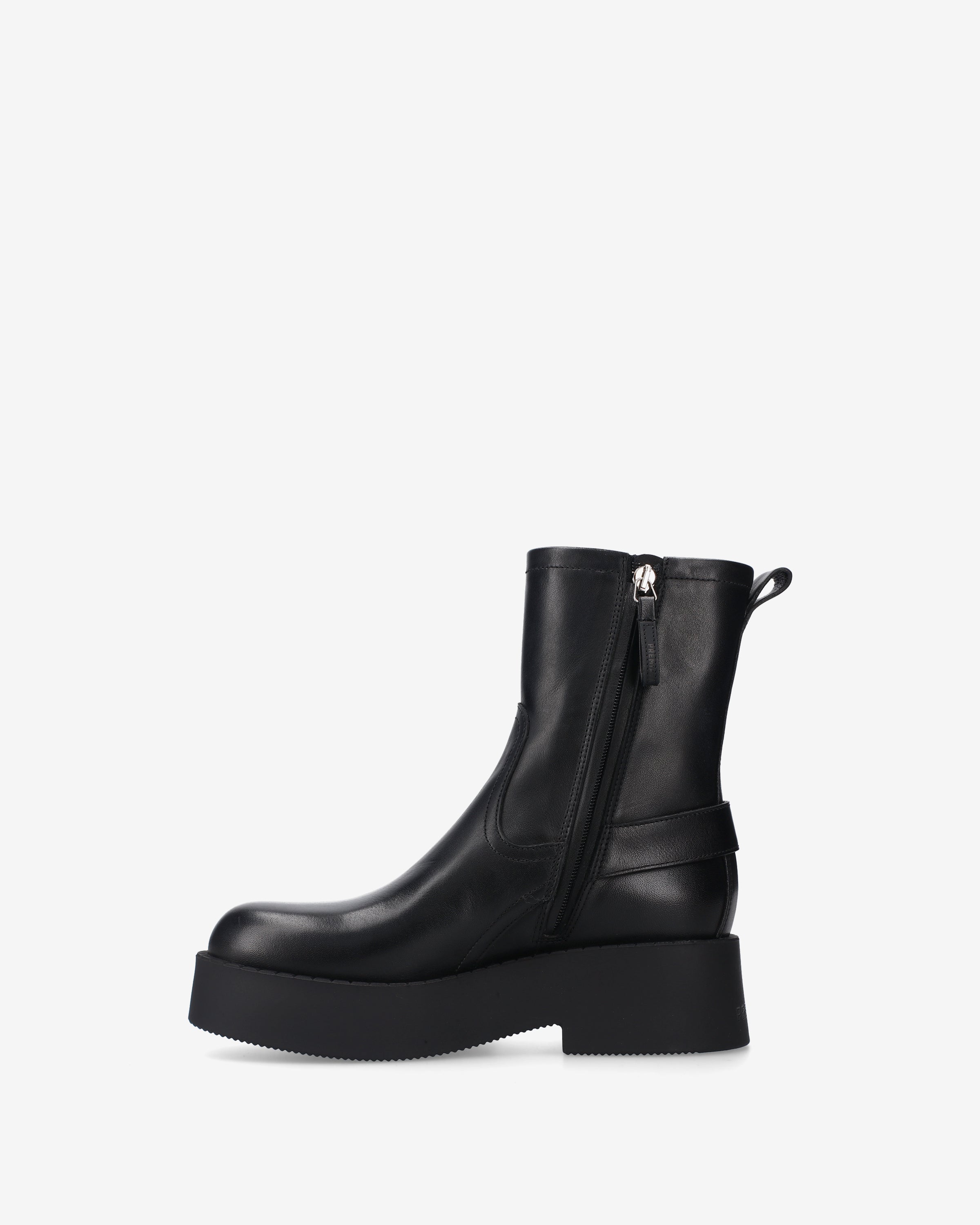 premiata-stivaletti-in-pelle-nera-damen-ankle-boots-aus-kalbsleder-schwarz image 3