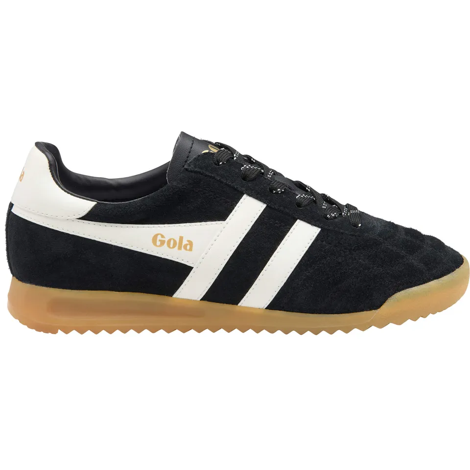 gola-stadium-damen-sneaker-schwarz-wildleder-gum-sohle image 1