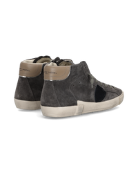 philippe-model-prsx-high-herren-sneaker-grau-taupe-schlamm image 2