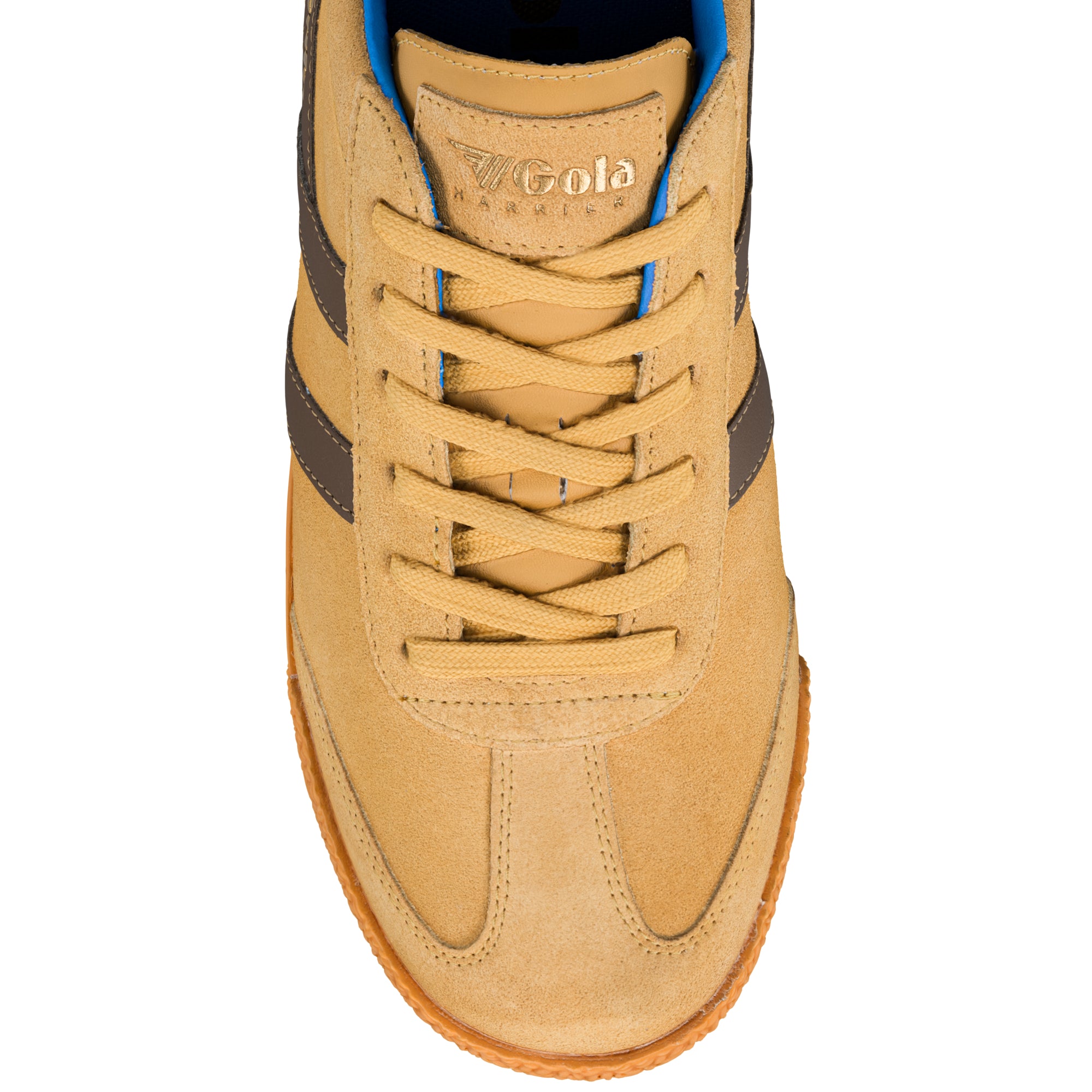 gola-harrier-herren-sneaker-wildleder-senfgelb-otterbraun image 4