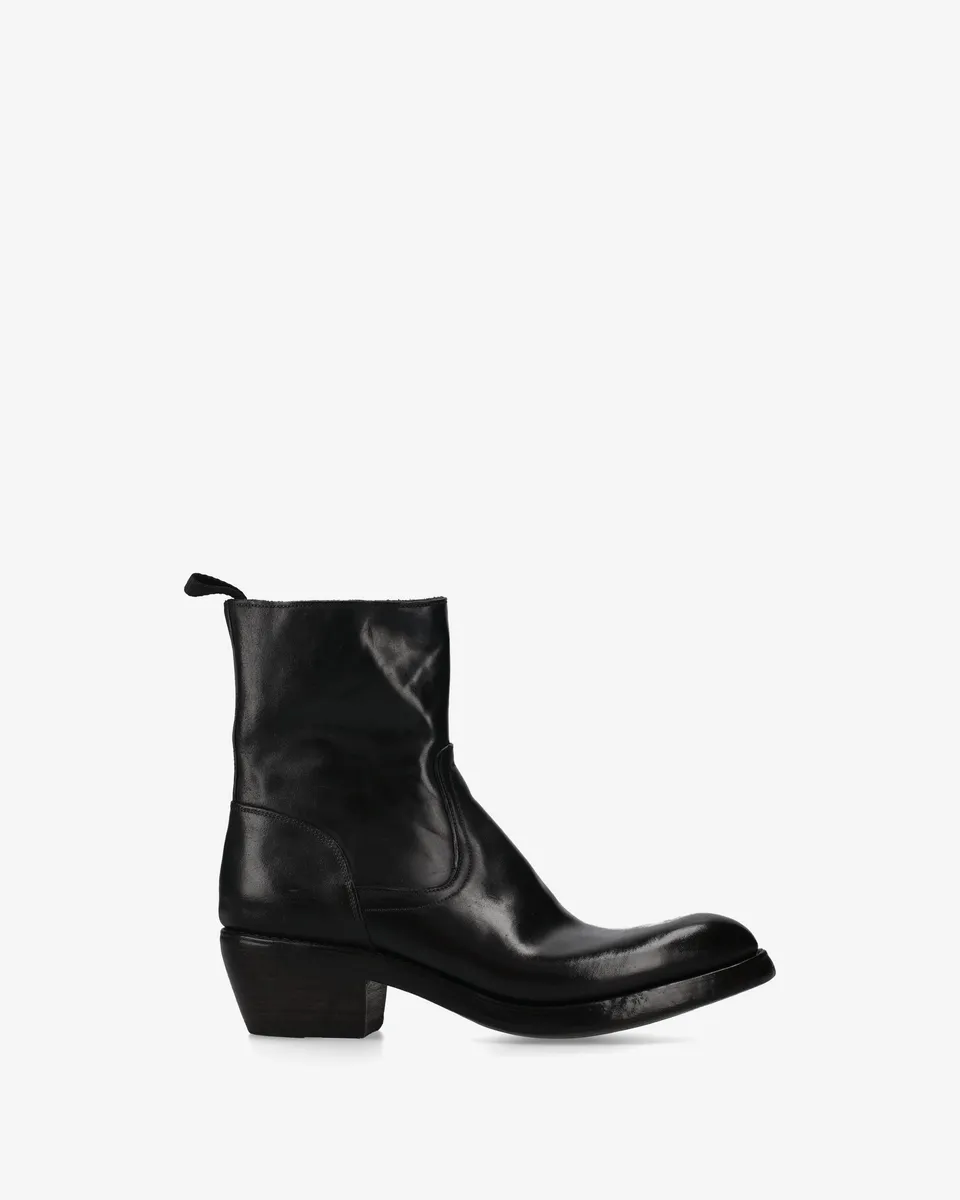 premiata-stivaletto-texano-cordovan-nero-herren-western-stiefel image 1