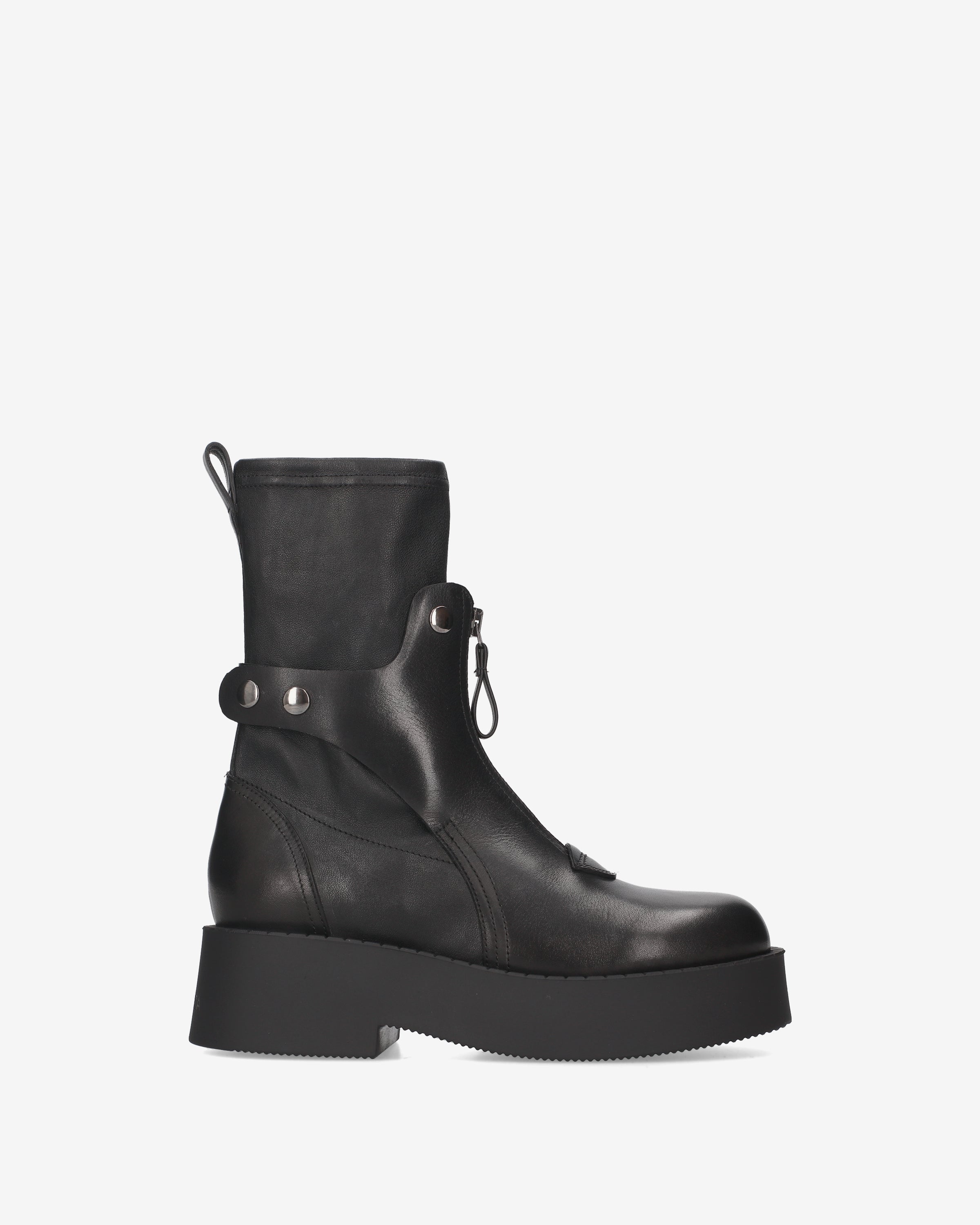 premiata-stivaletti-damen-schwarz-nappa-nieten image 1