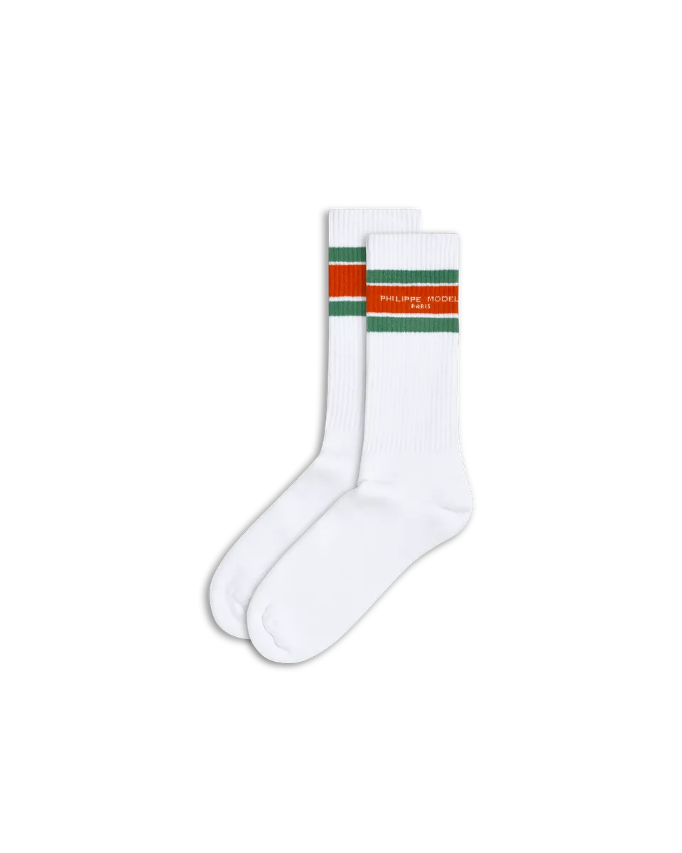 philippe-model-baumwoll-socken-wei-salbei-orange image 1