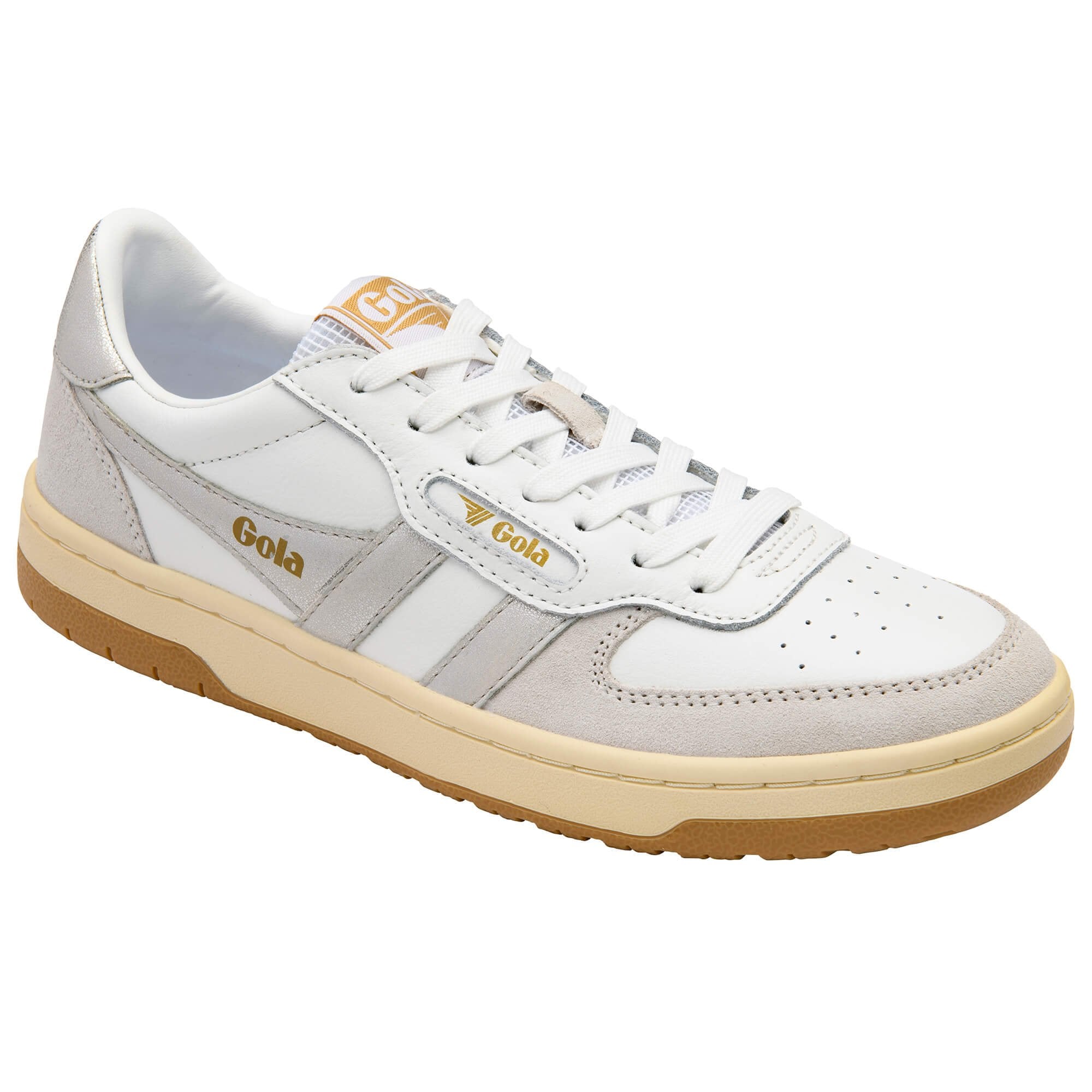 gola-hawk-damen-sneaker-wei-silber-leder-mix image 2
