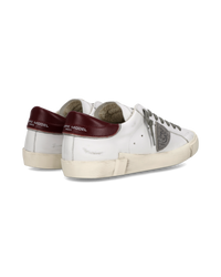 philippe-model-prsx-herren-sneaker-wei-bordeaux image 2