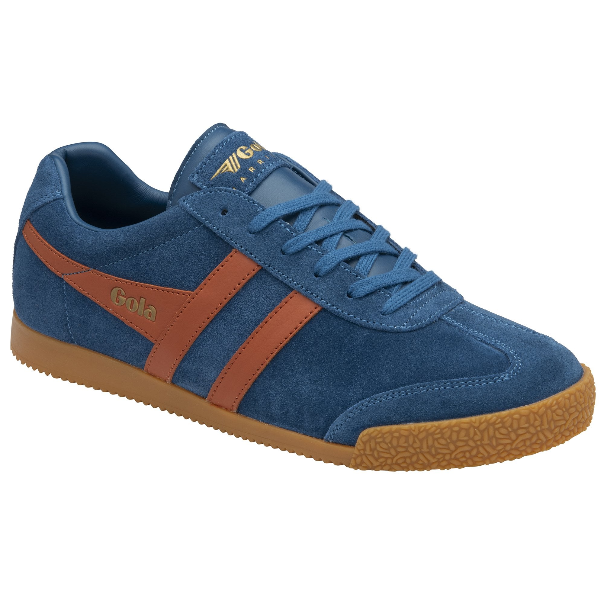 gola-harrier-wildleder-sneaker-f-r-herren-marineblau-orange image 2