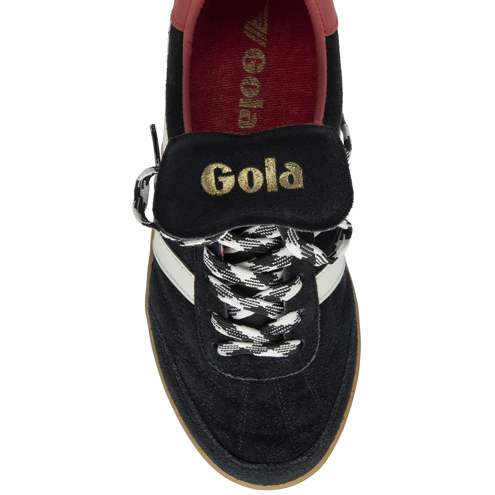 gola-stadia-86-damen-sneaker-schwarz-wildleder-vintage-fu-ball image 5