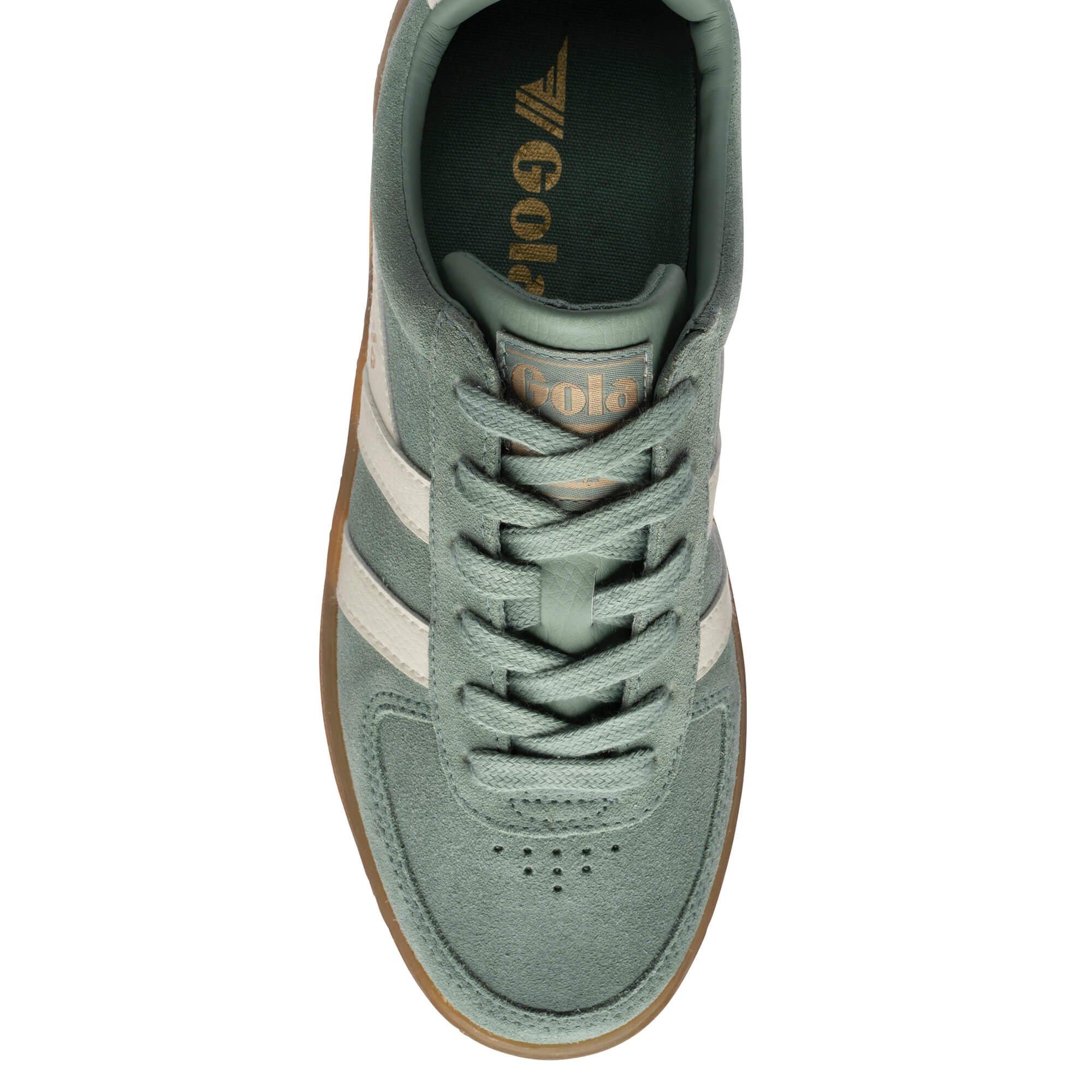 gola-grandslam-wildleder-sneaker-f-r-damen-green-mist-off-white image 5