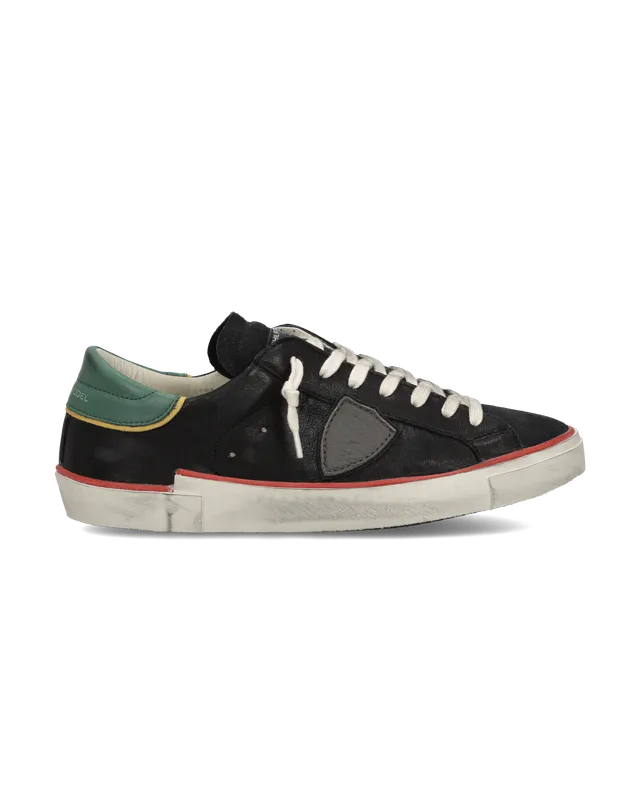 philippe-model-prsx-sneaker-herren-schwarz-flaschengr-n image 1