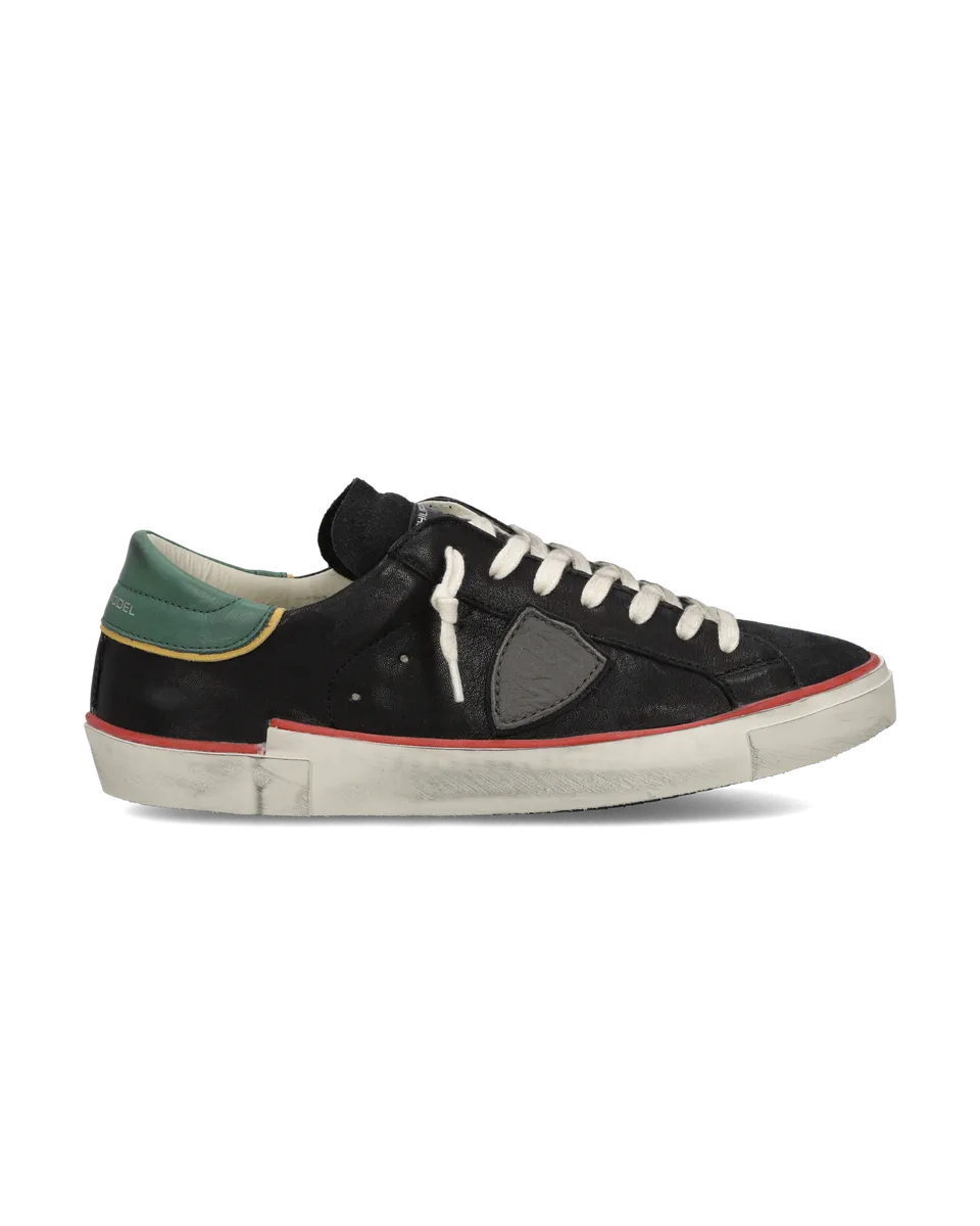 philippe-model-prsx-sneaker-herren-schwarz-flaschengr-n image 1