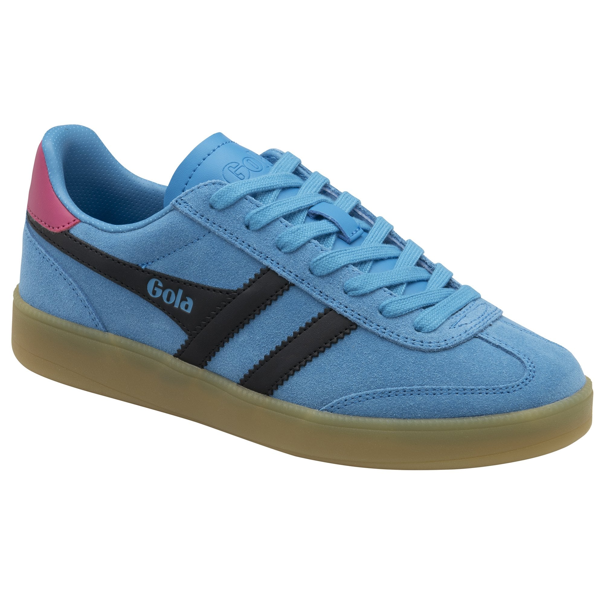 gola-viper-damen-sneaker-aus-wildleder-santorini-schwarz-fuchsia image 2