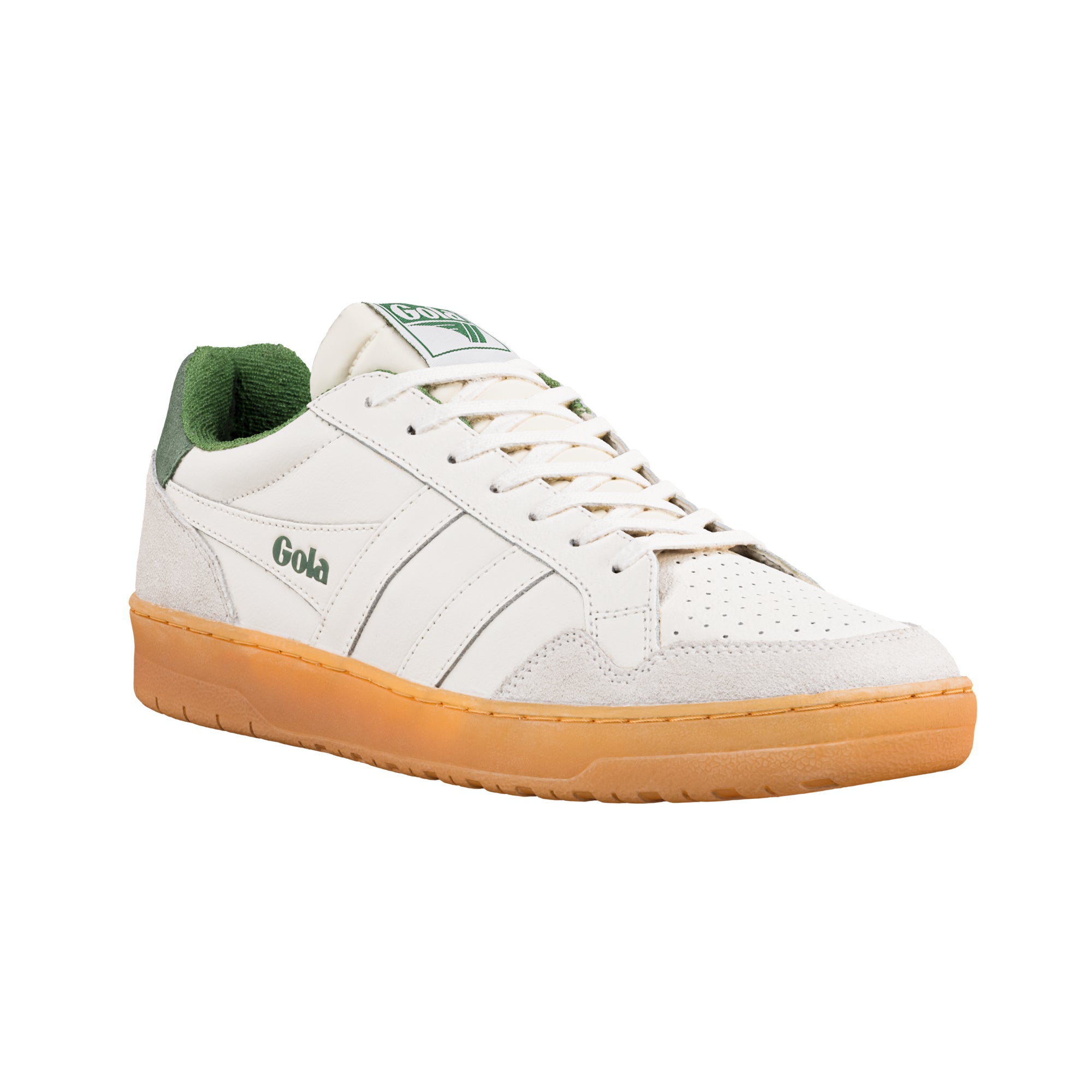 gola-eagle-86-herren-sneaker-tennis-sneaker-in-off-white-evergreen image 2