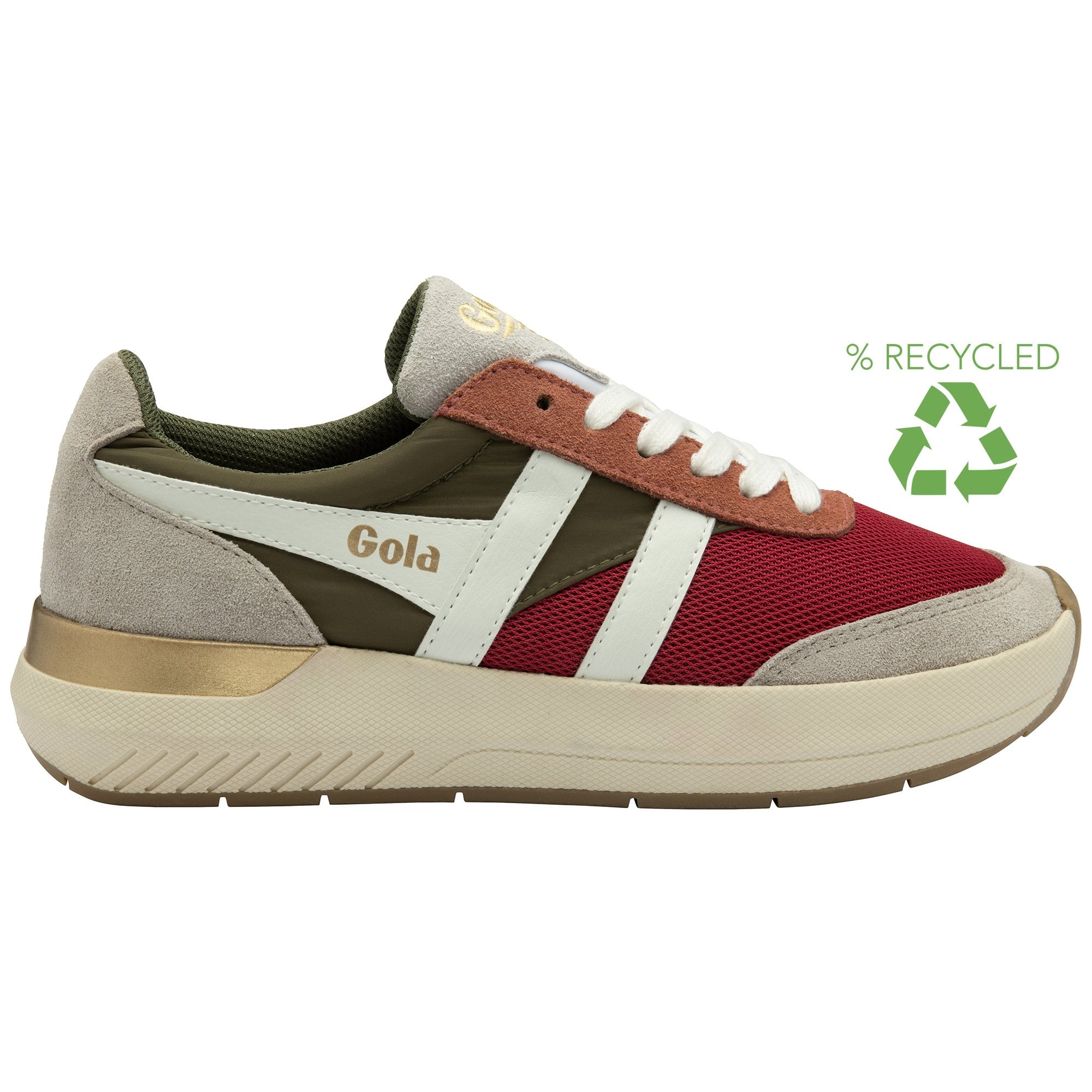 gola-raven-damen-sneaker-himbeer-khaki-weizen image 1
