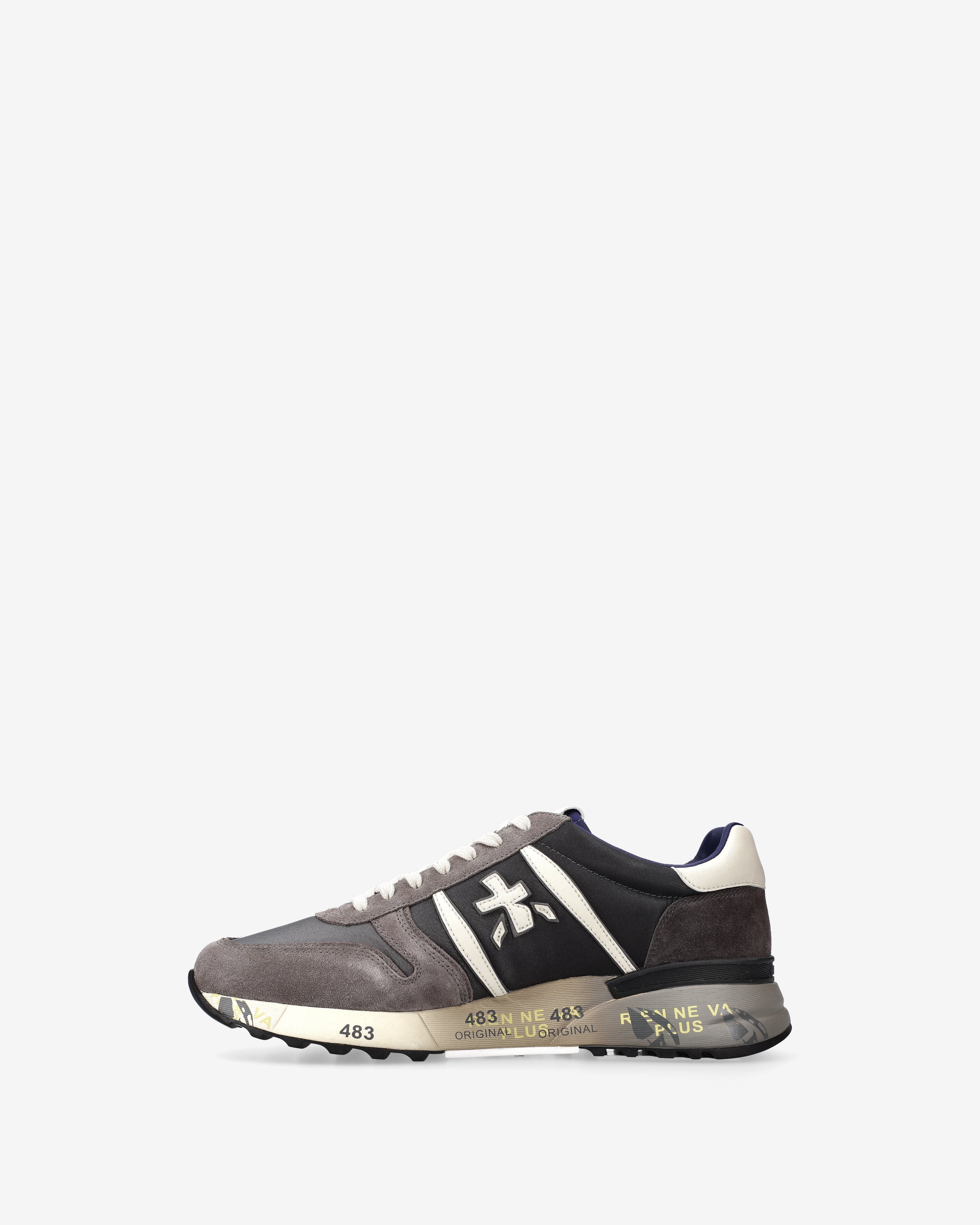 premiata-lander-6906-sneaker-herren-tortora-schwarz image 3