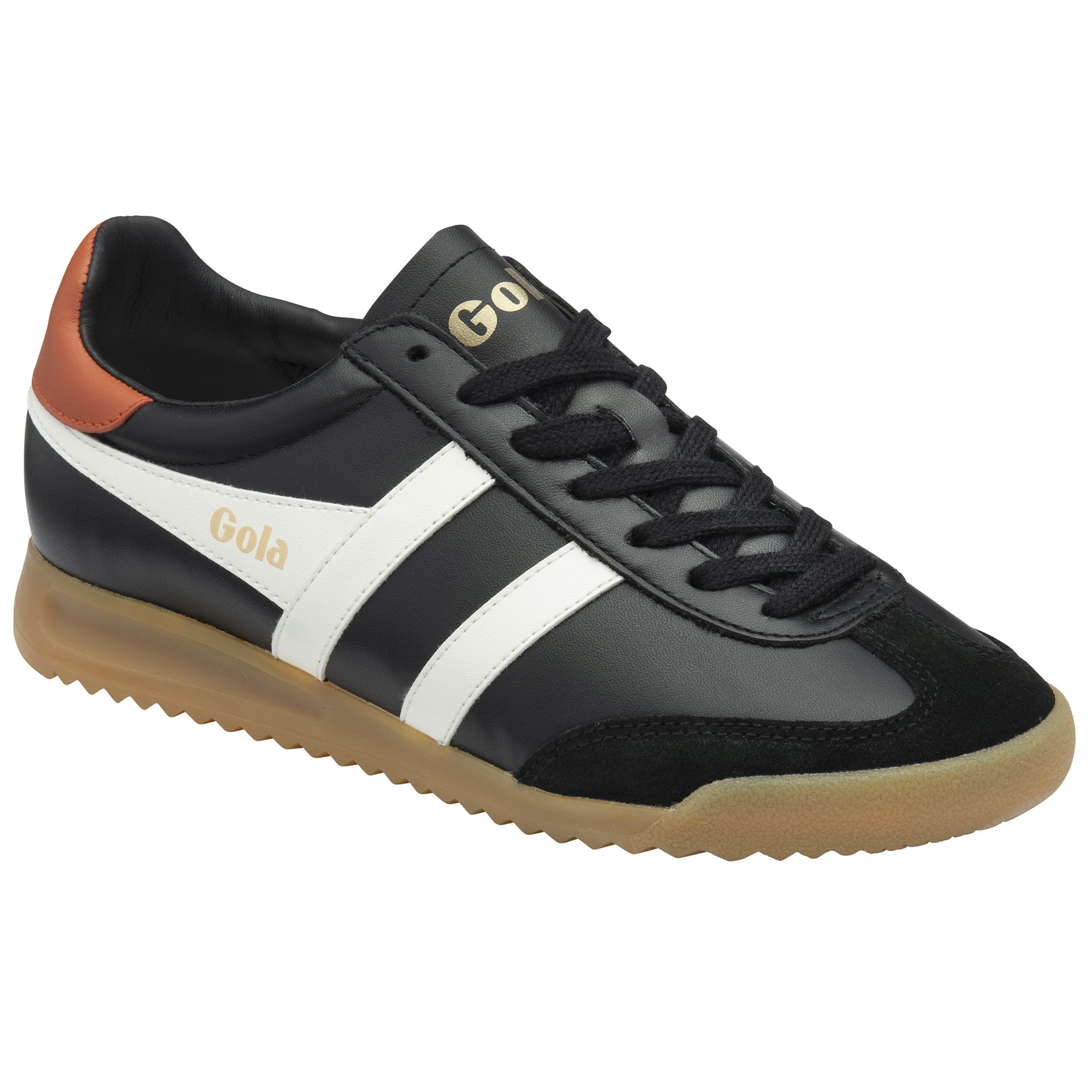 gola-torpedo-damen-sneaker-aus-leder-schwarz-creme image 2
