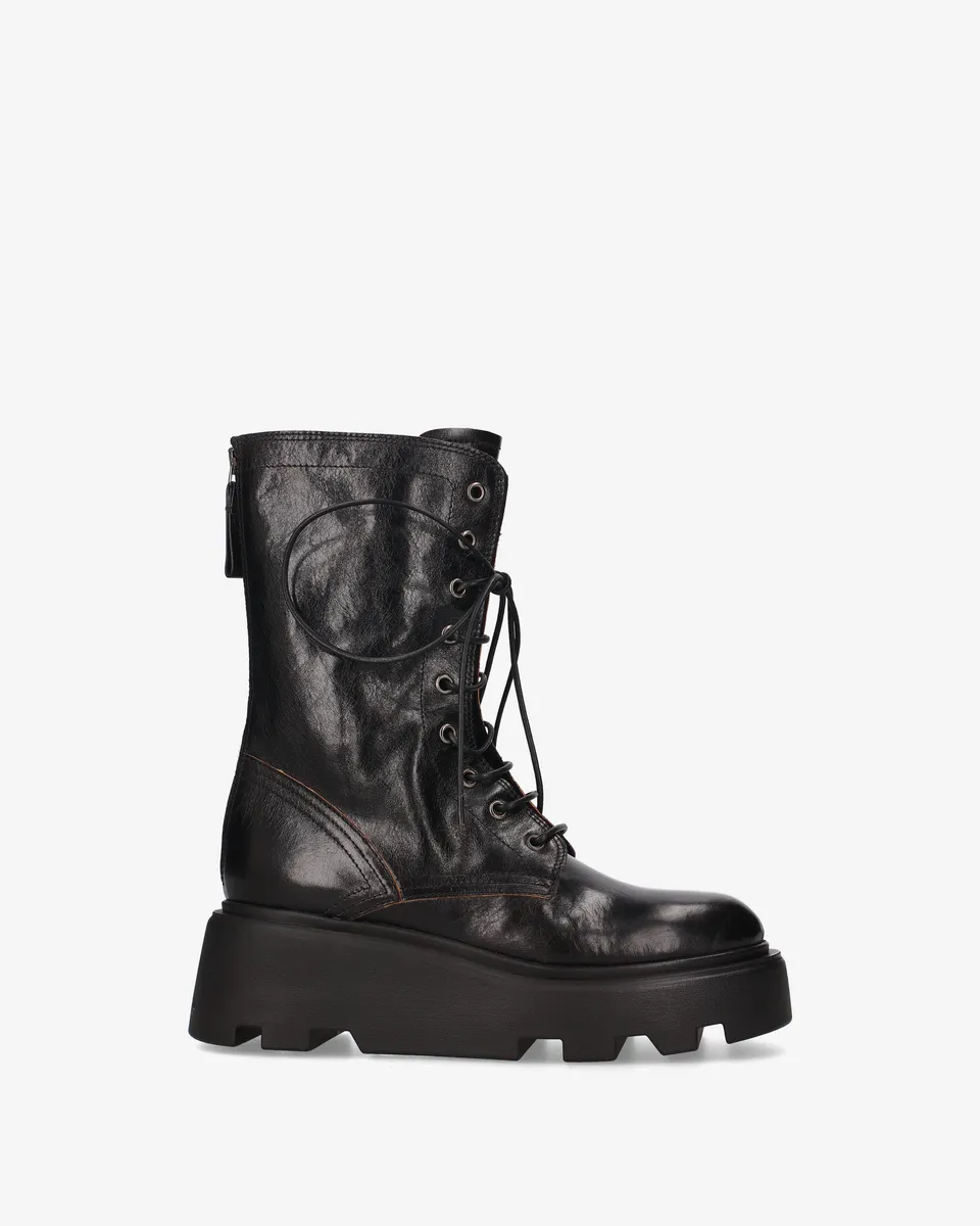 premiata-anfibi-platform-stiefel-damen-schwarz-leder image 1