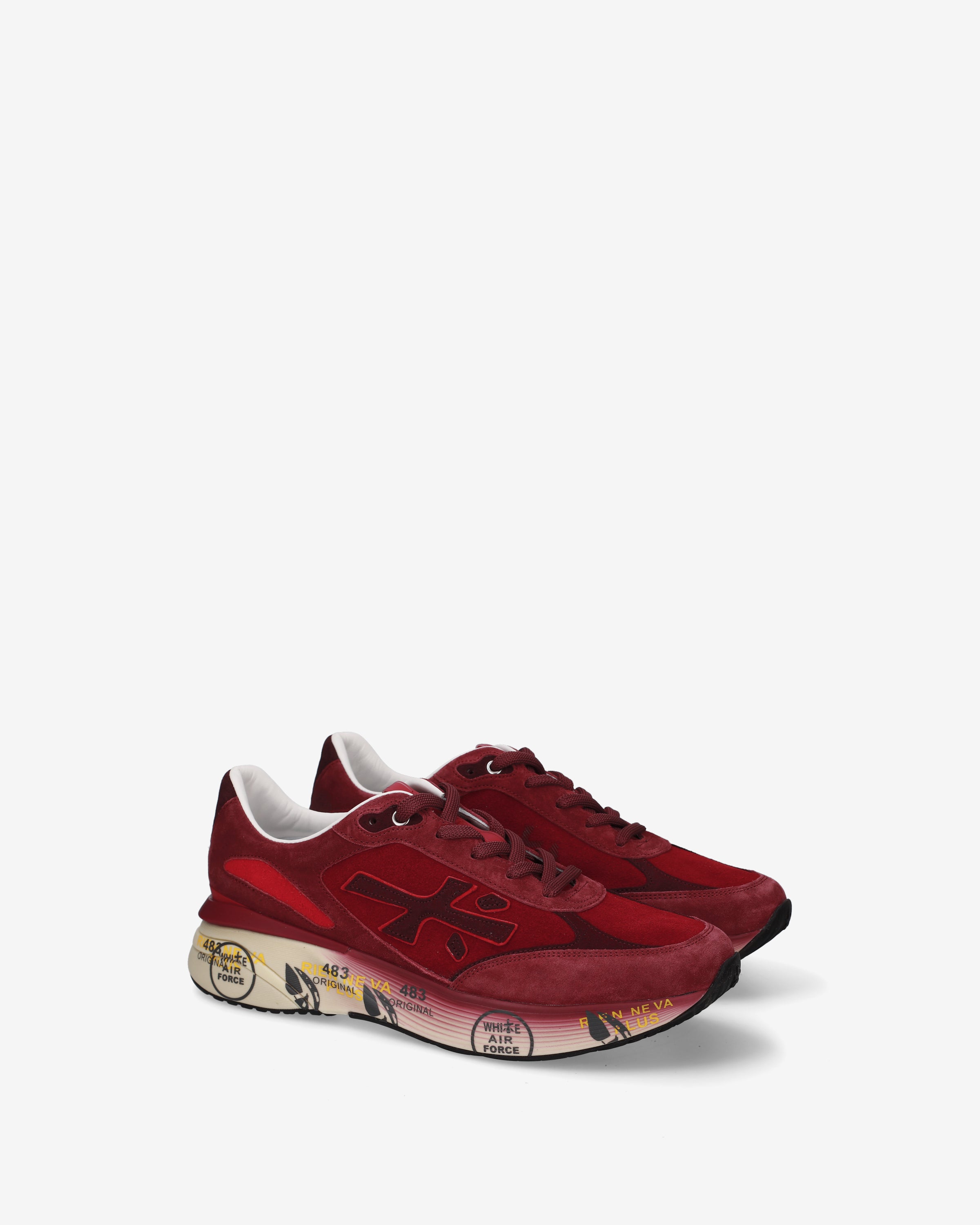 premiata-moerun-8537-sneaker-herren-bordeaux image 2