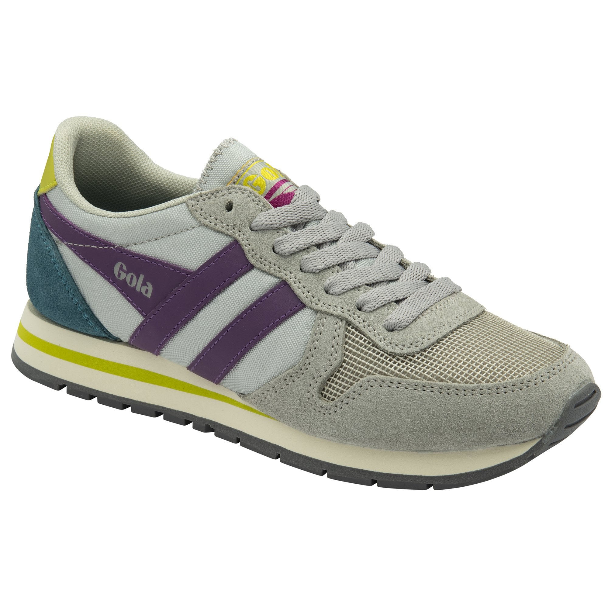 gola-daytona-damen-sneaker-hellgrau-fingerhut-schwefelgelb image 2