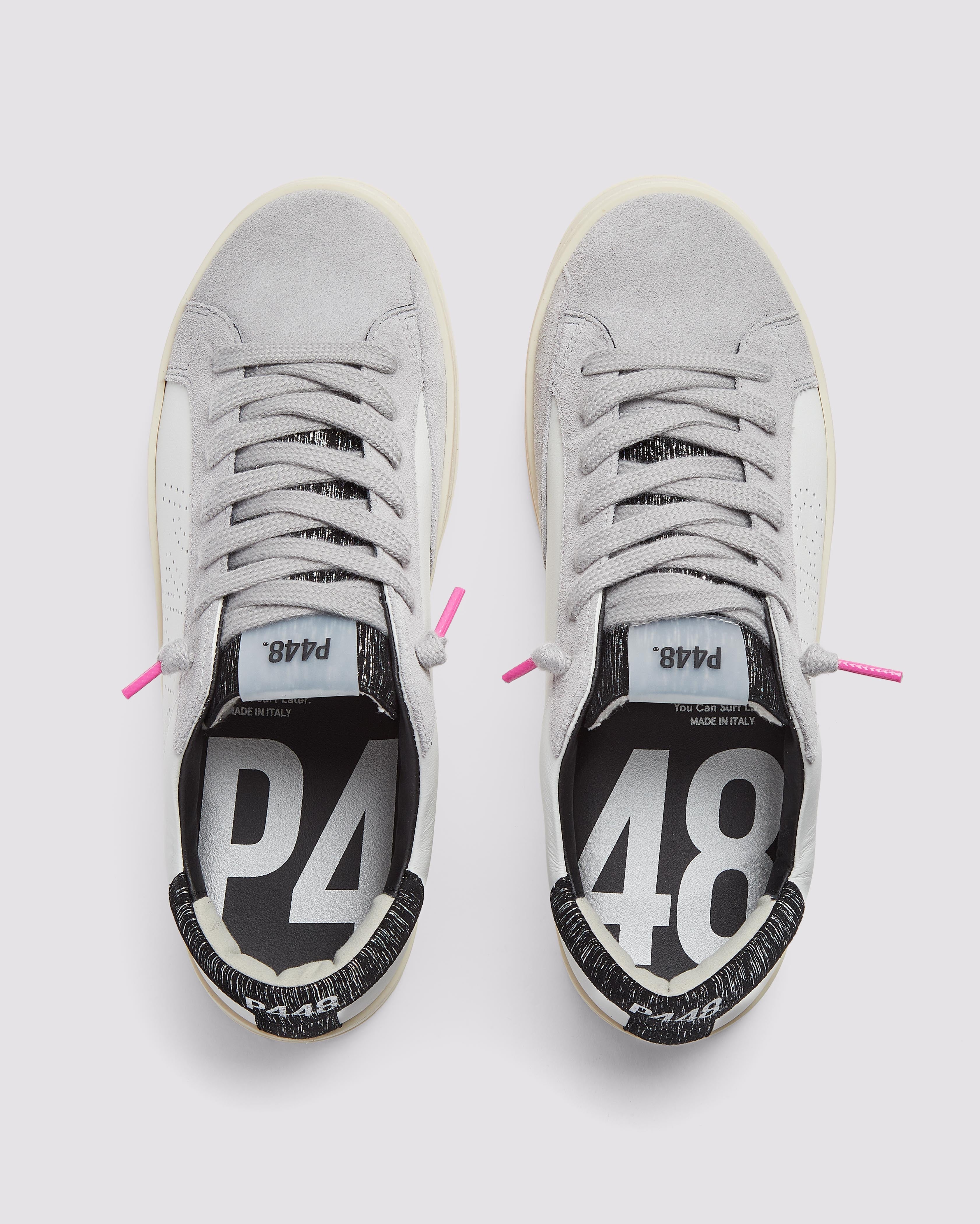 p448-john-nightfall-damen-low-top-sneaker-wei-fuchsia image 2
