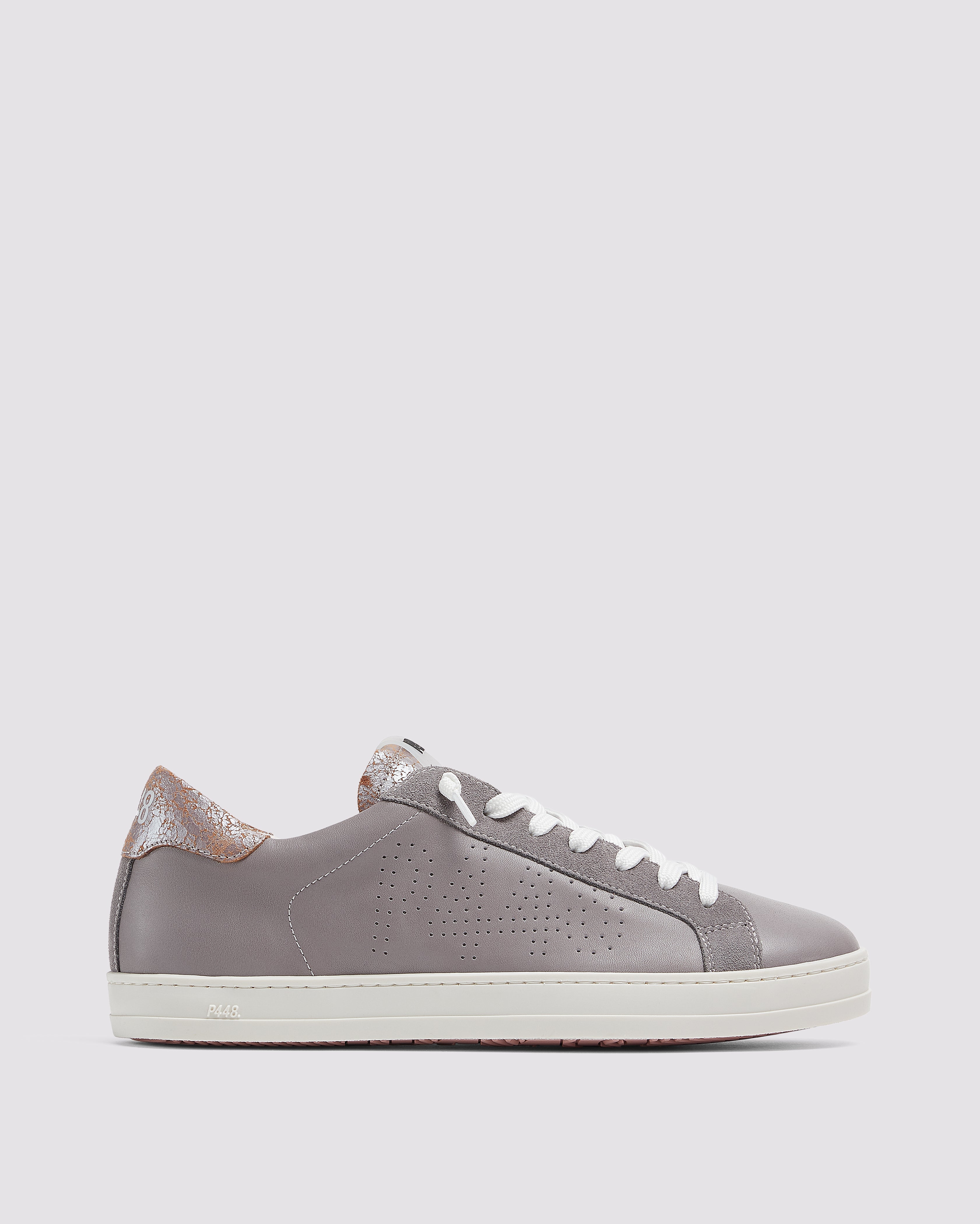 p448-john-metallic-silk-low-top-sneaker-grau-damen image 1