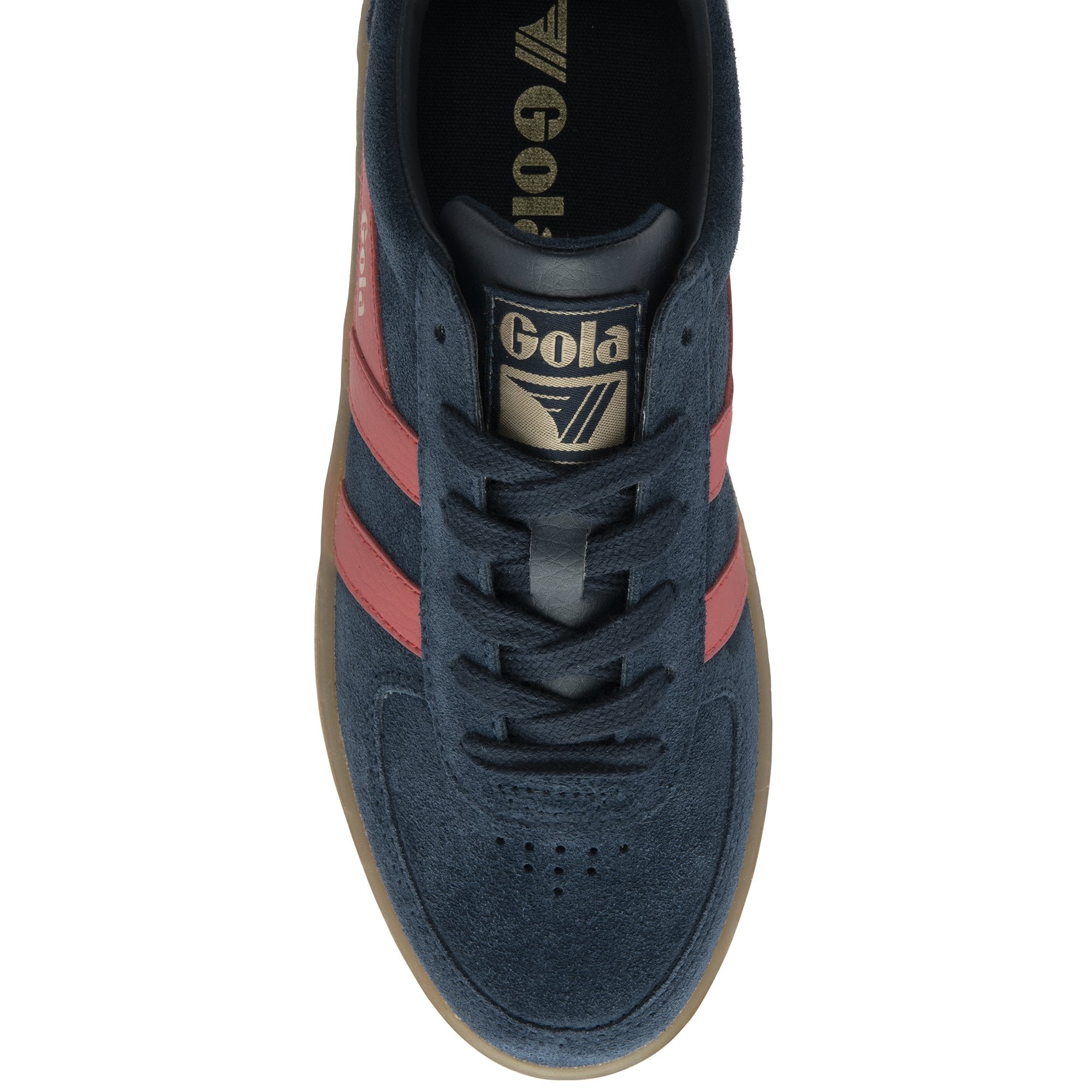 gola-grandslam-wildleder-sneaker-damen-navy-coral-court image 5