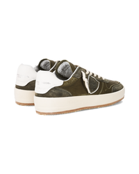 philippe-model-nice-herren-sneaker-vert-militaire image 2