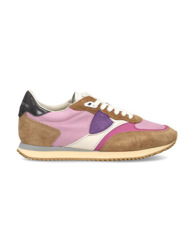 philippe-model-blville-damen-sneaker-fuchsia-beige-rose image 1