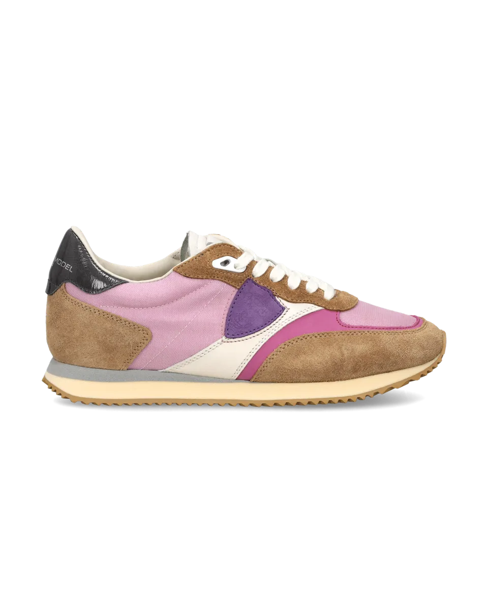 philippe-model-blville-damen-sneaker-fuchsia-beige-rose image 1