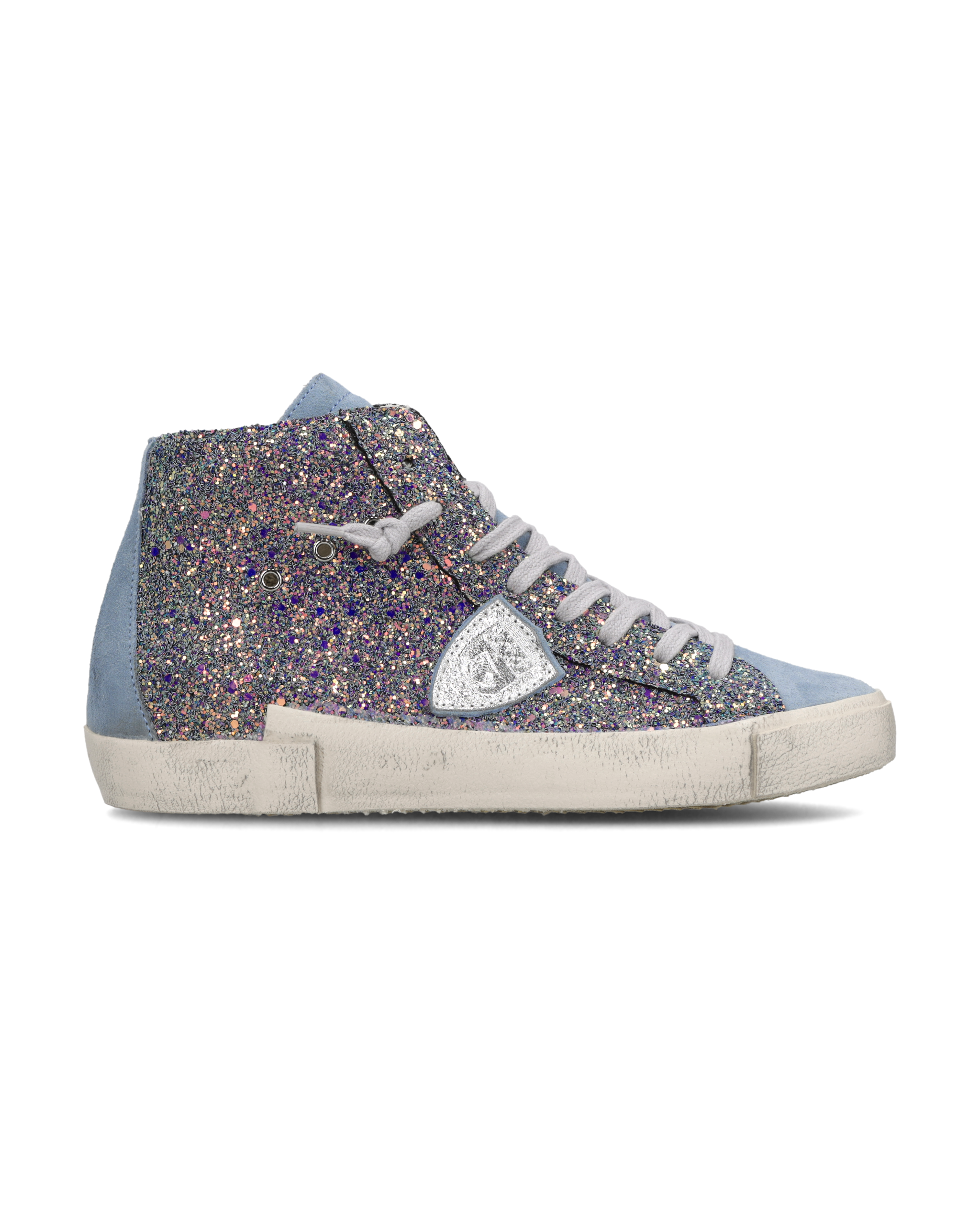 philippe-model-prsx-sneaker-damen-glitzer-hellblau-rosa image 1
