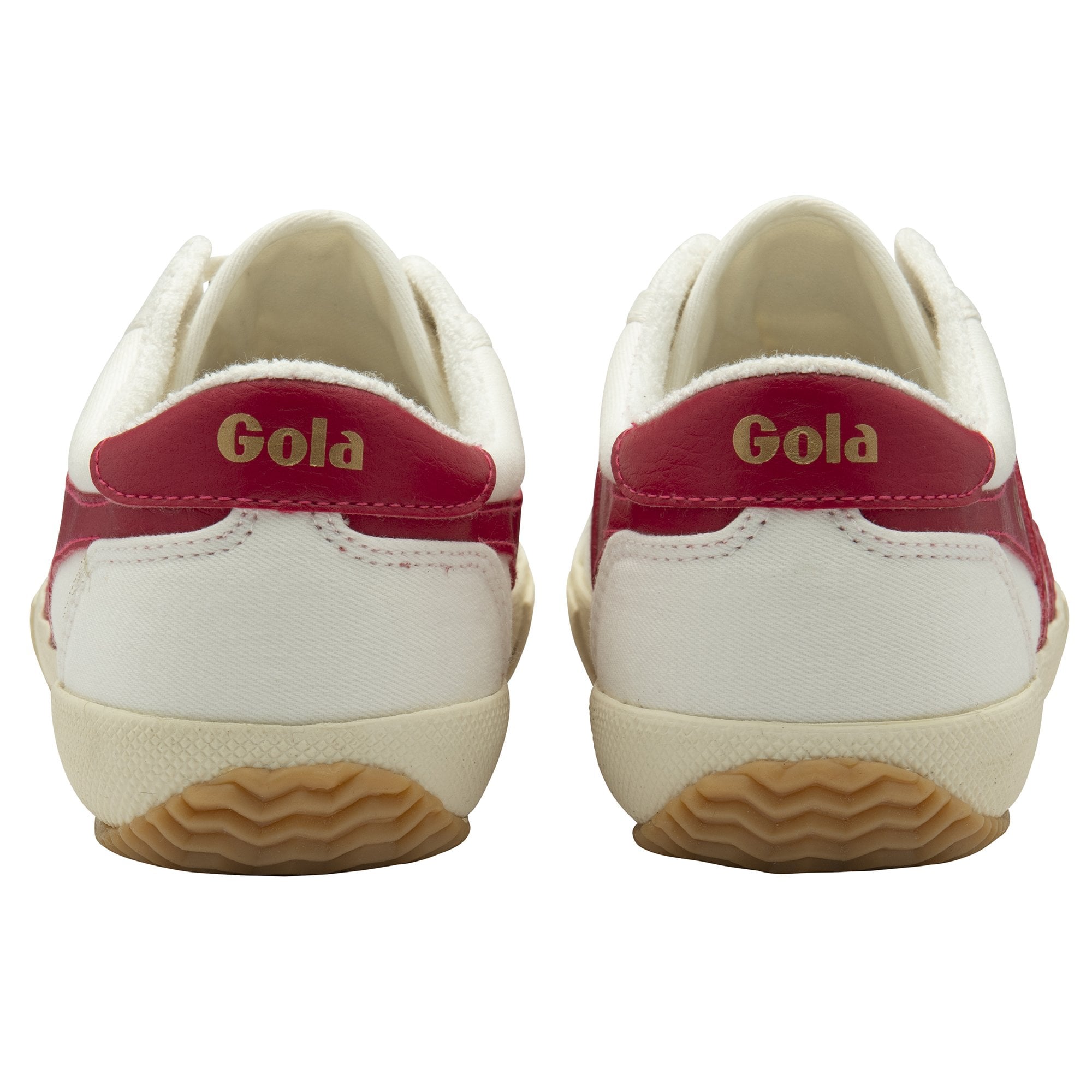 gola-stratus-plimsoll-damen-sneaker-cremewei-himbeerrot image 4
