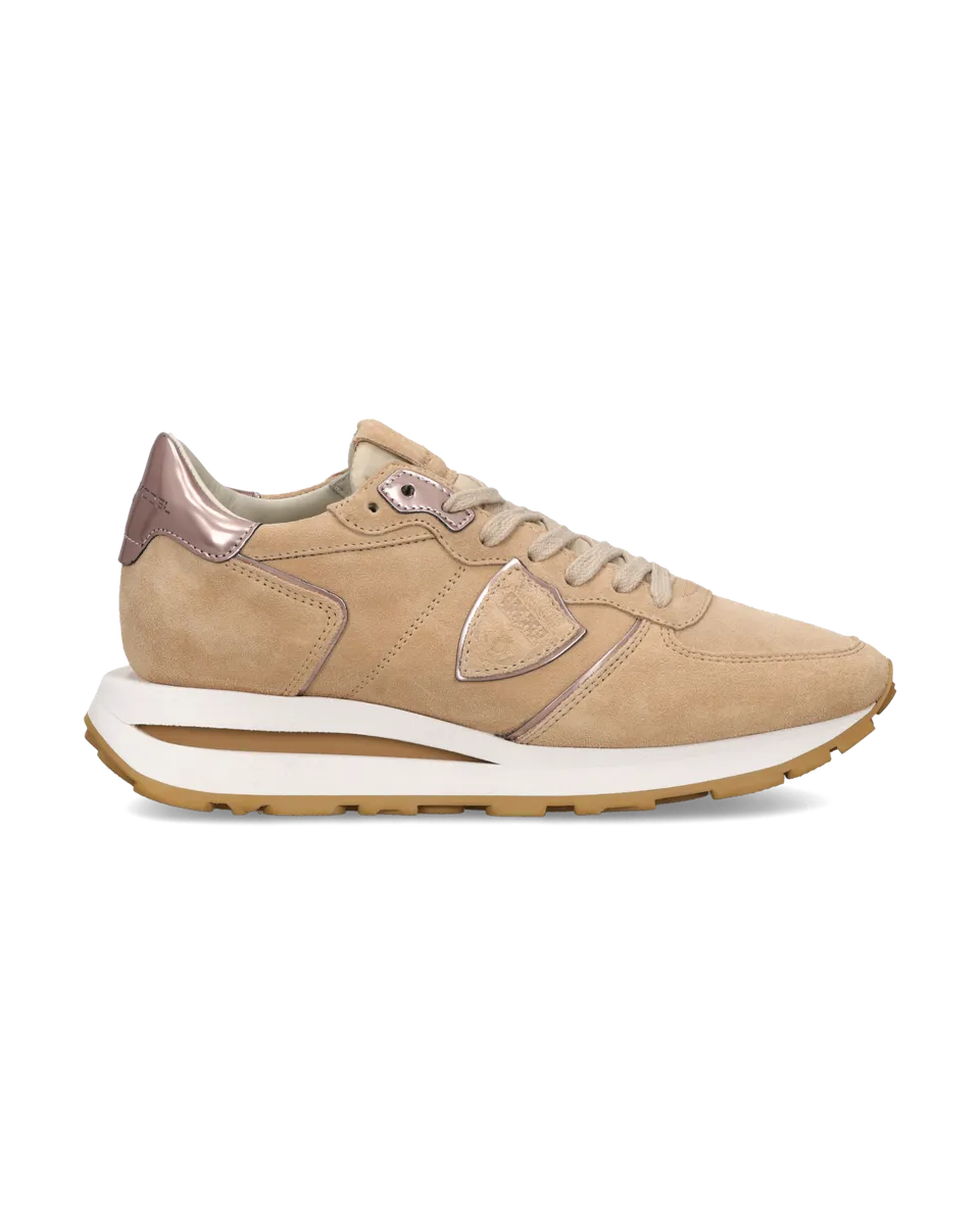 philippe-model-tropez-haute-damen-sneaker-beige-metallic image 1