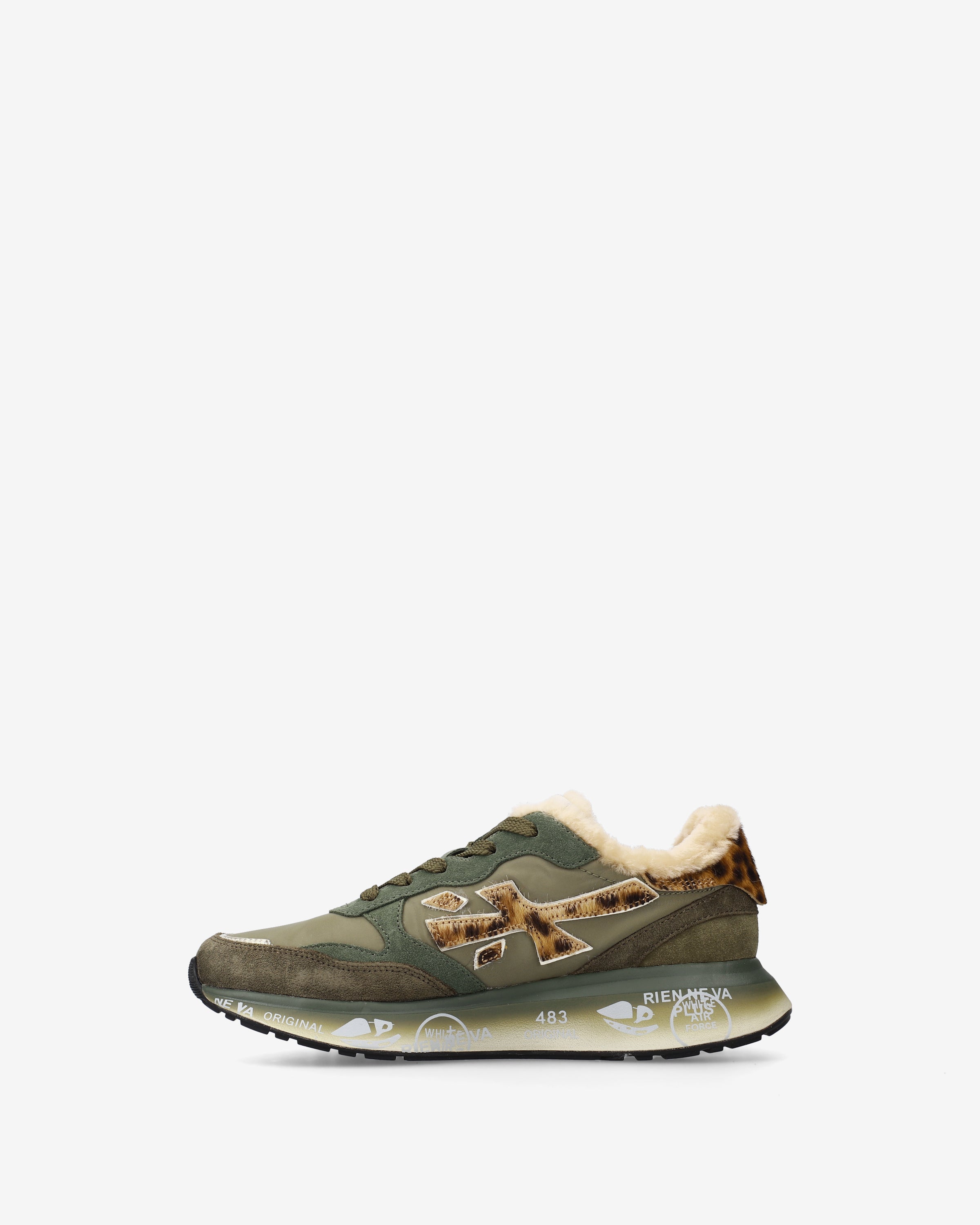premiata-lauryn-7790m-sneaker-salvia-oliva-animalier image 3