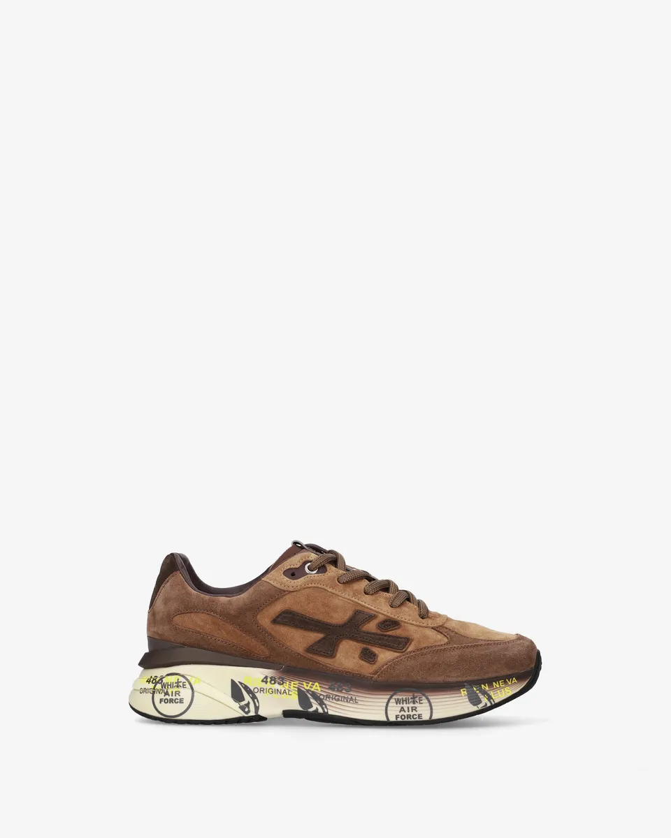 premiata-moerun-8539-herren-sneaker-braun-suede image 1