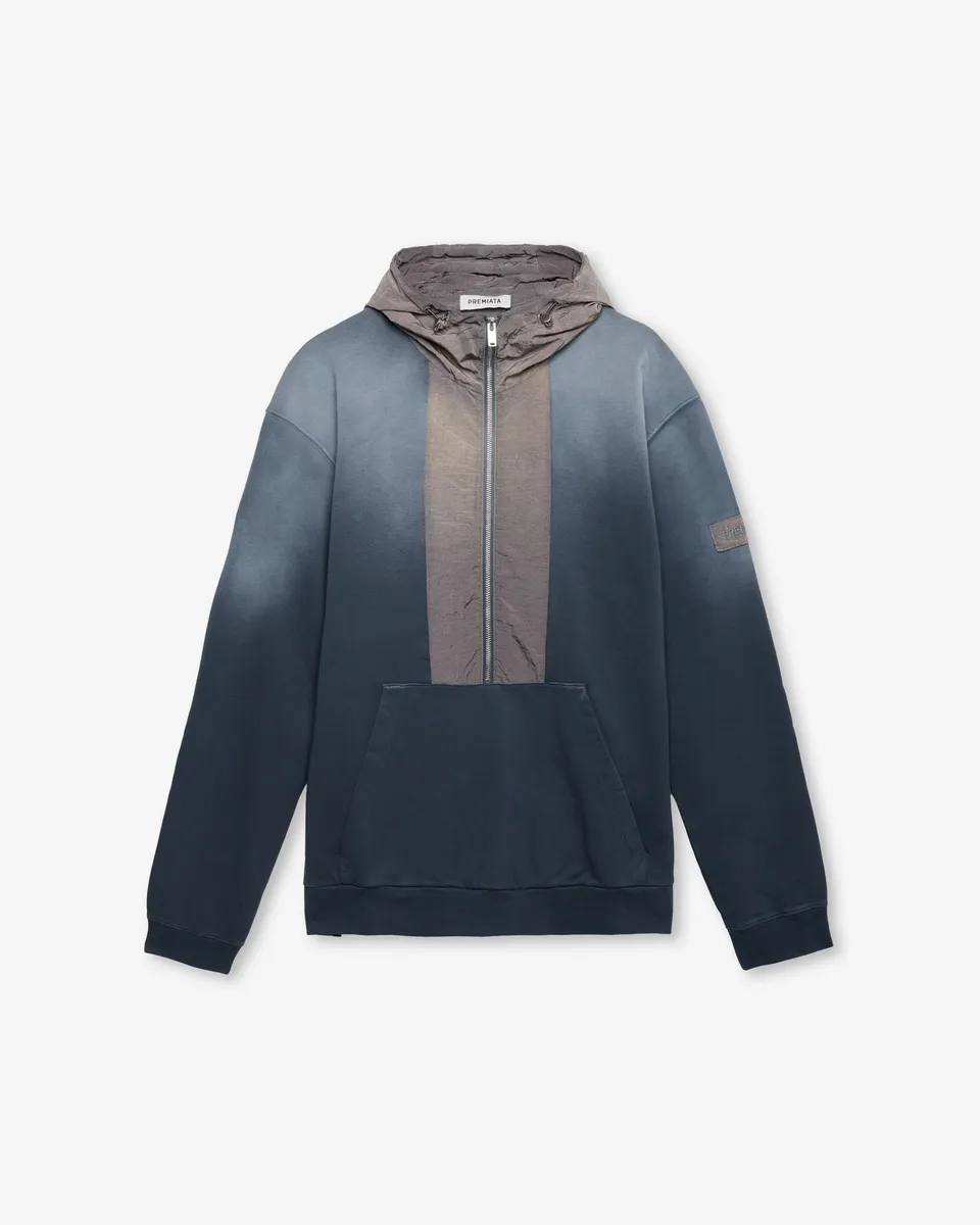 premiata-dip-dye-technical-hoodie-herren-blau image 1
