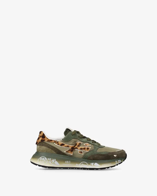 premiata-lauryn-7790-sneaker-salbei-olive-animalier image 1